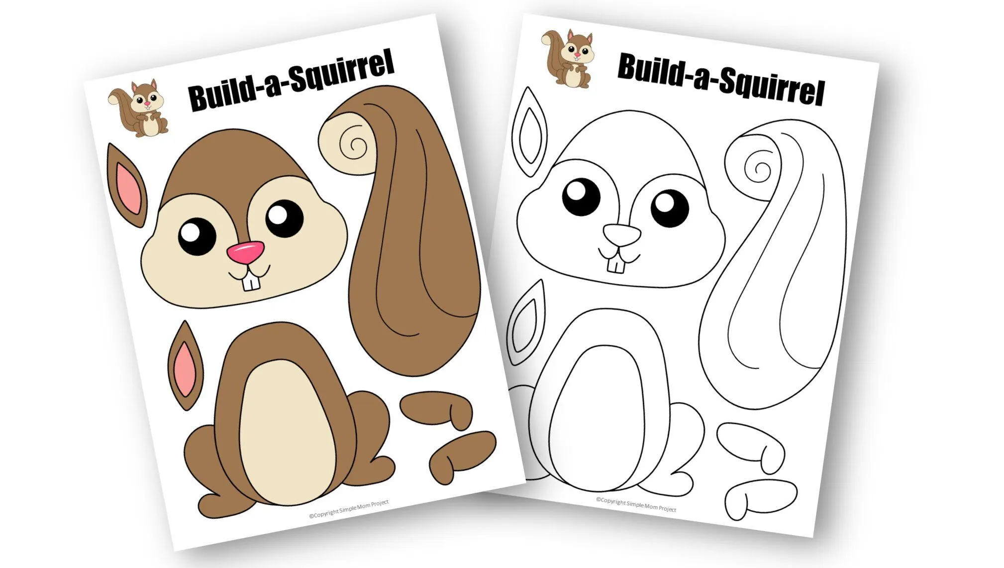 Free Printable Squirrel Craft Templates
