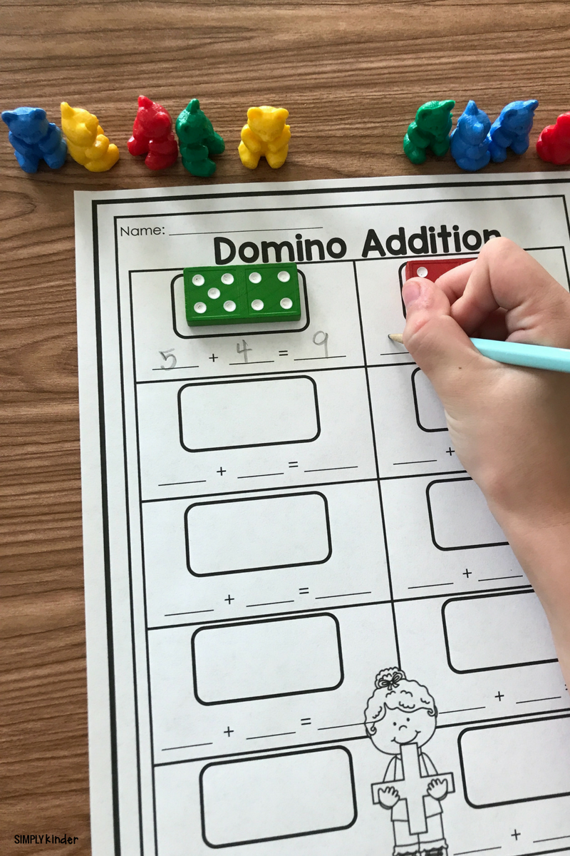 Free Printable Domino Addition Simply Kinder Free Printable Domino Addition Simply Kinder