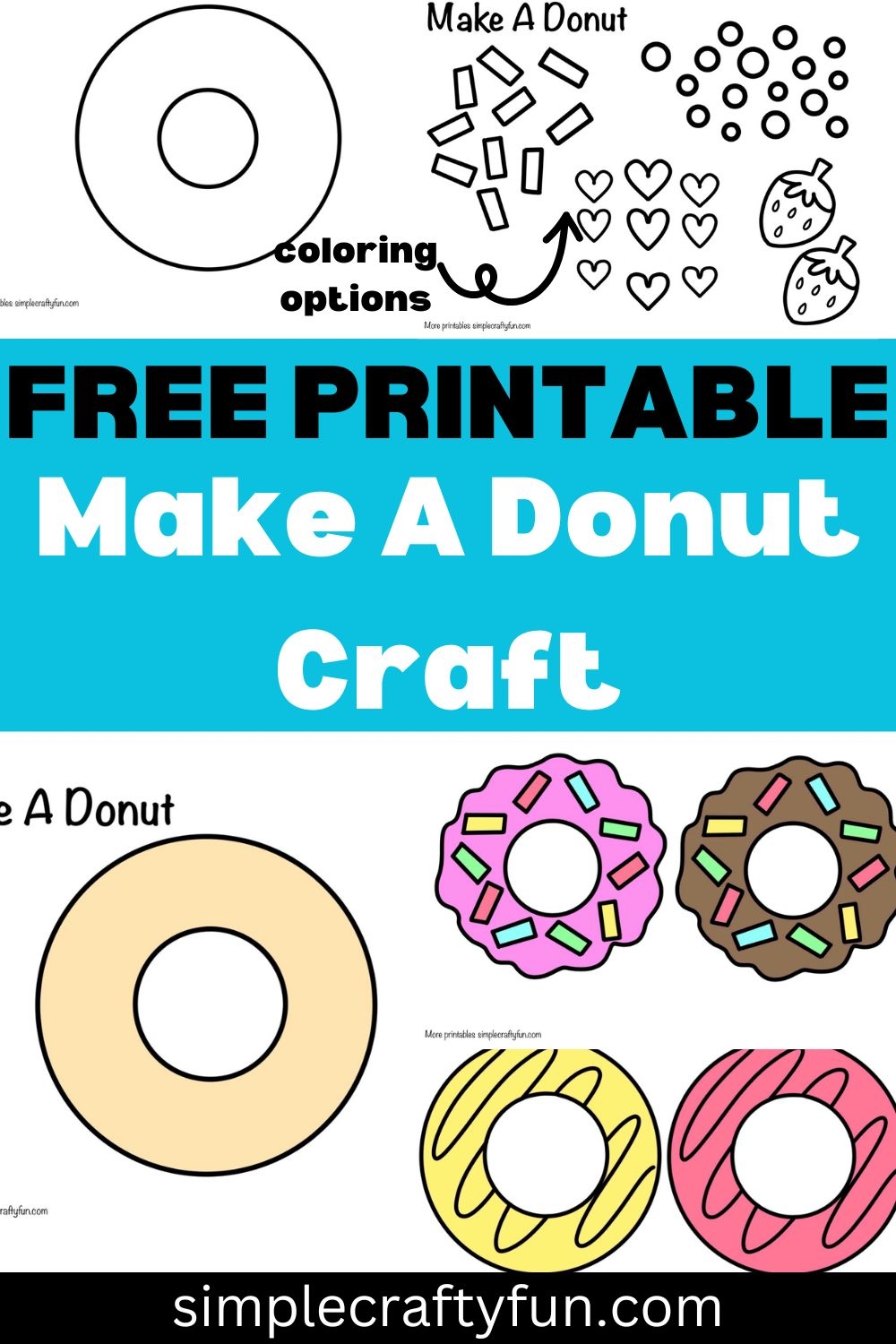 Free Printable Donut Craft Template 