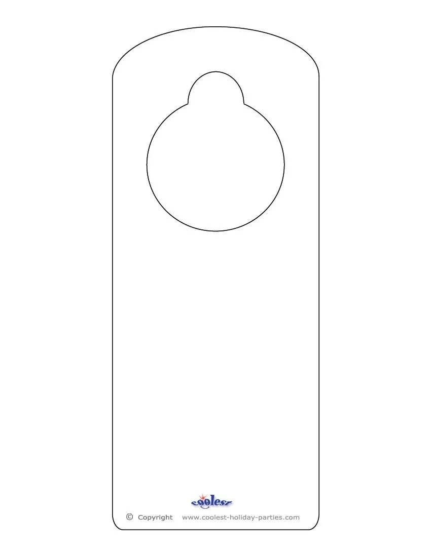 Free Printable Door Hanger Templates Free Printable Door Hanger Templates