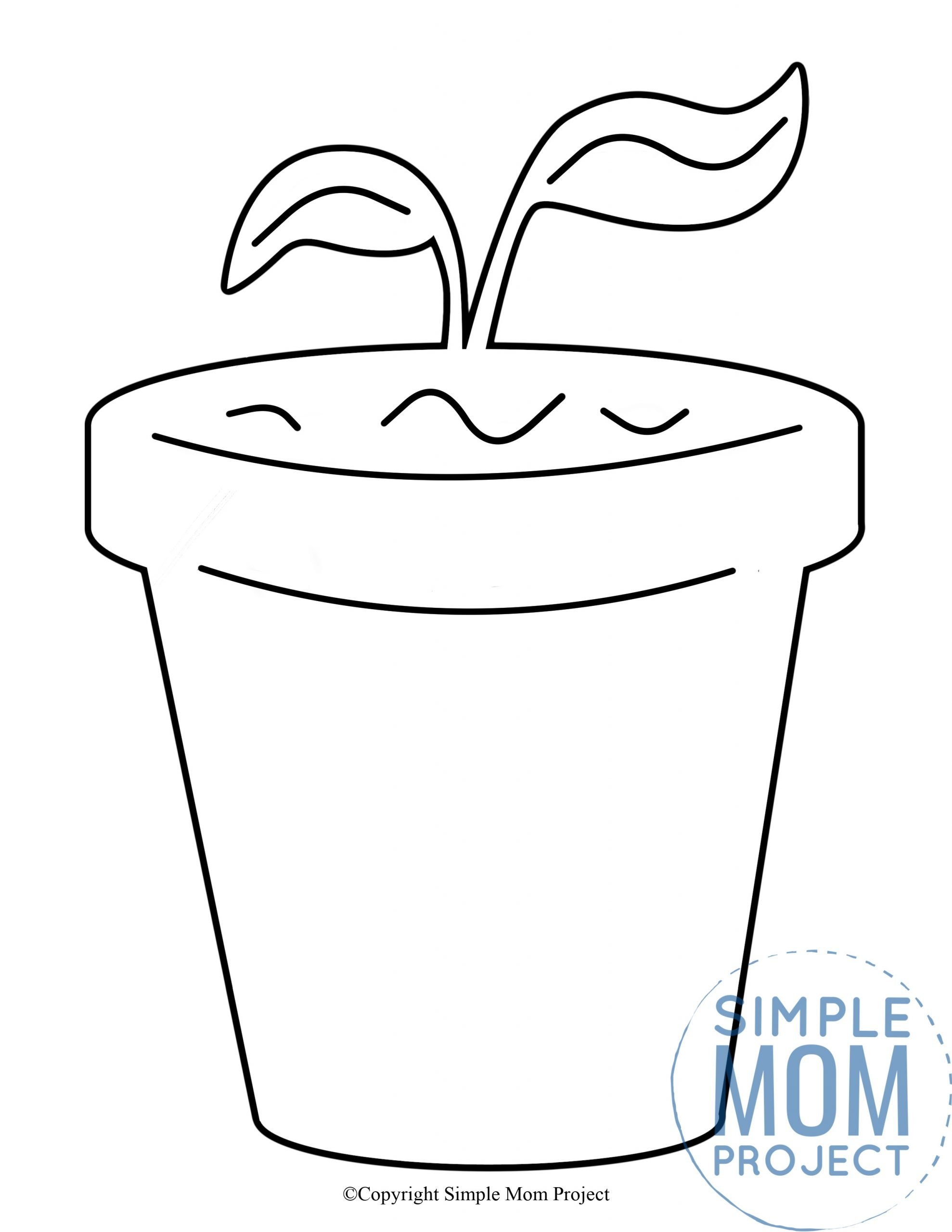 Free Printable Flower Pot Templates