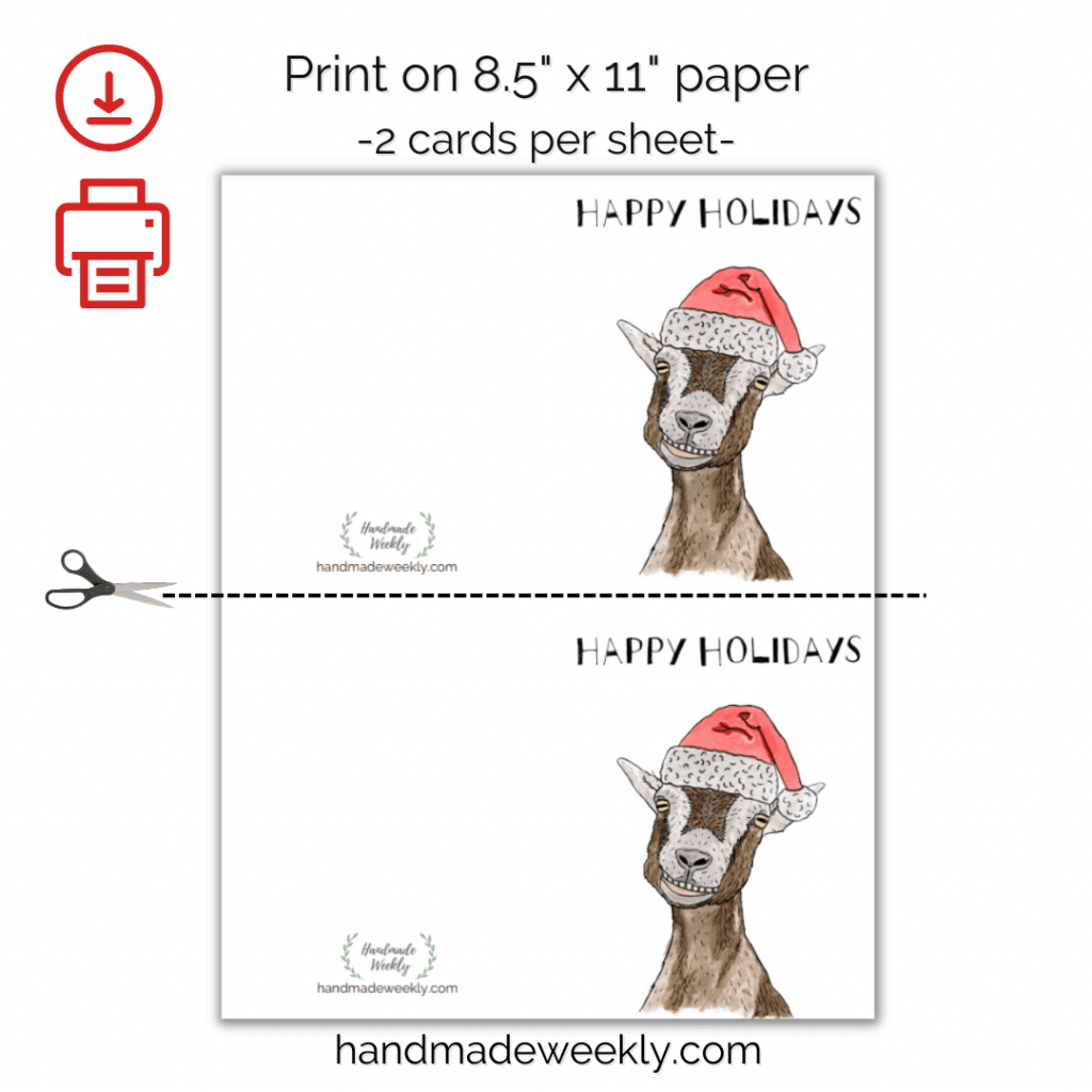 Free Printable Holiday Card Templates