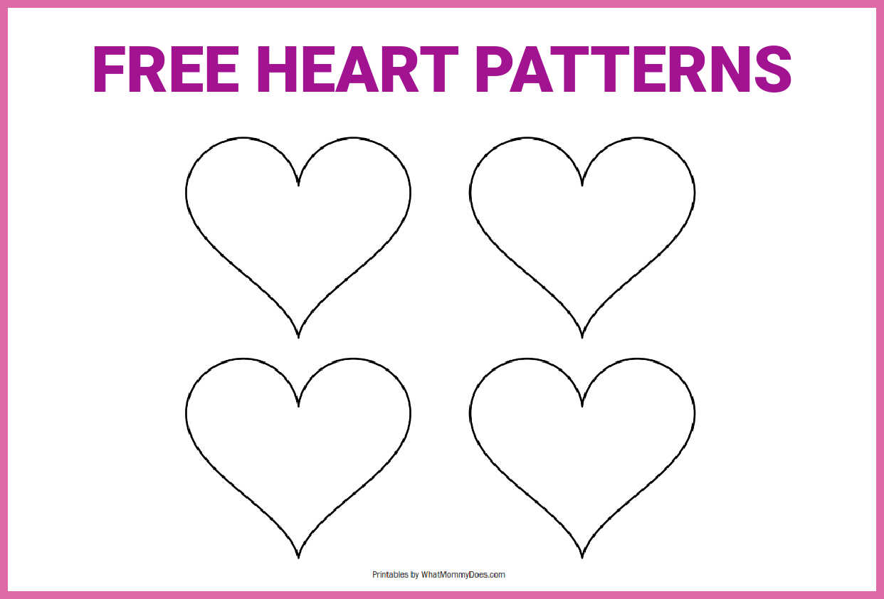 Free Printable Heart Templates