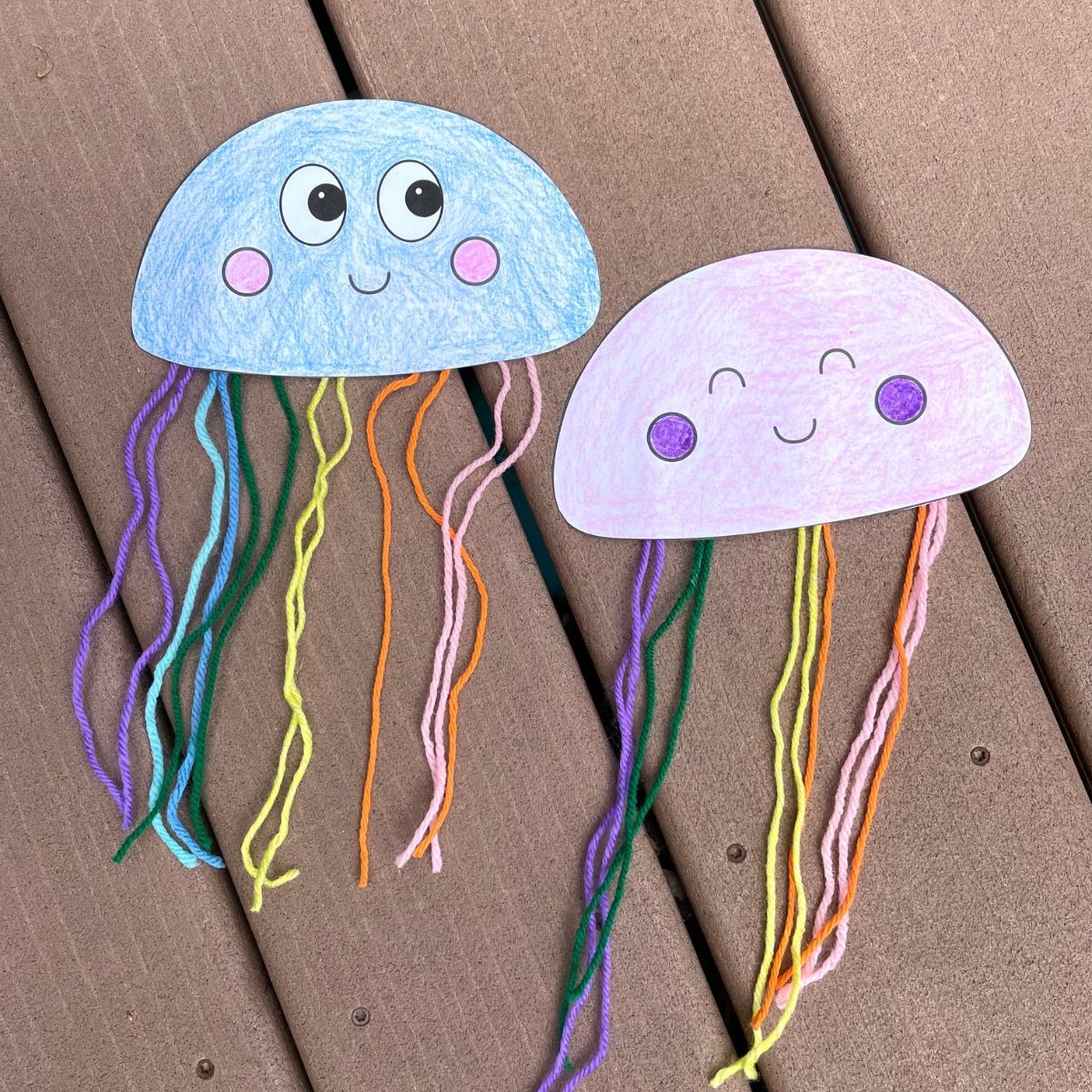 Free Printable Jellyfish Paper Craft For Kids Easy Free Printable Jellyfish Paper Craft For Kids Easy