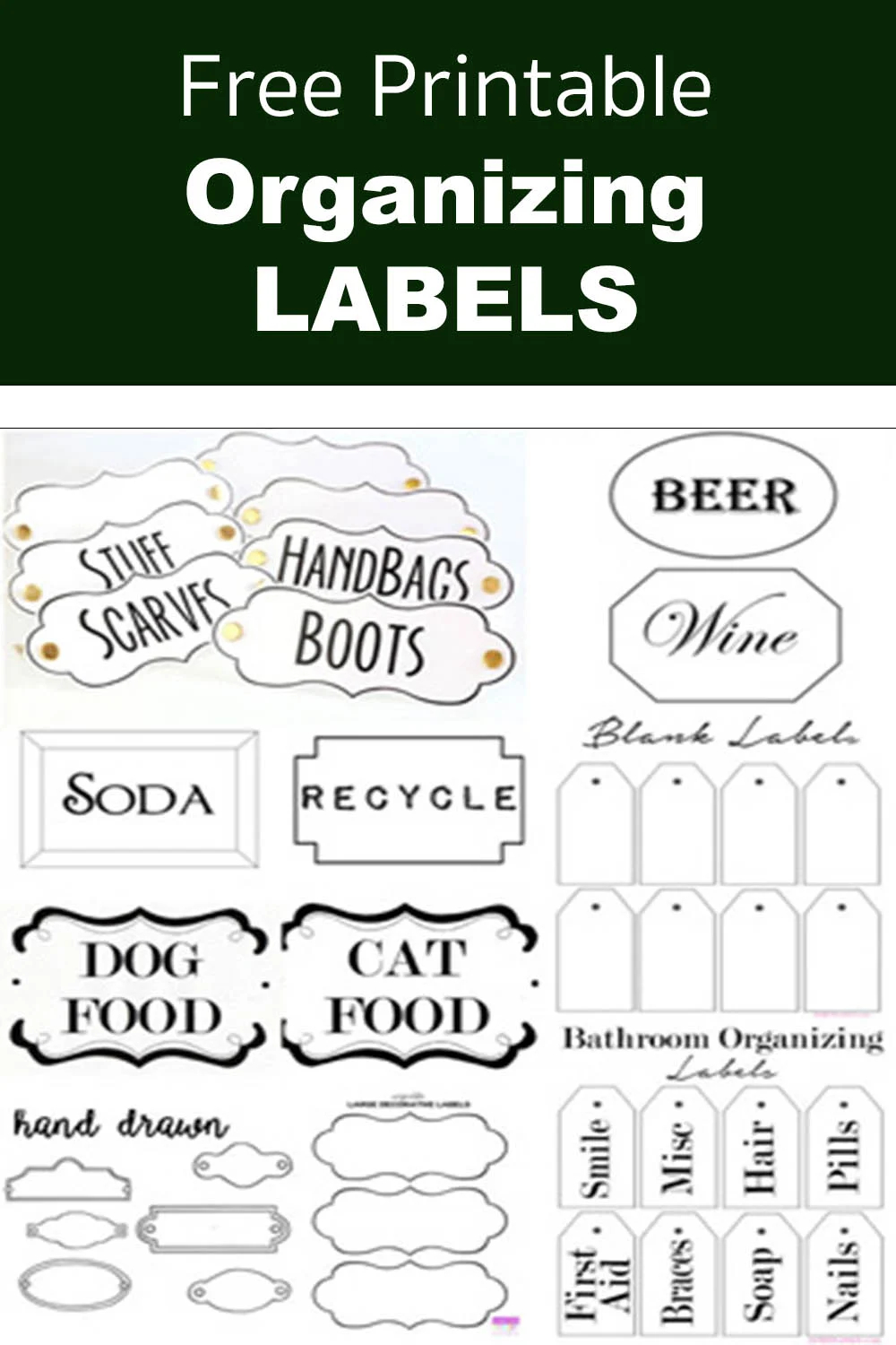 Free Printable Labels To Organize Your Stuff In My Own Style Free Printable Labels To Organize Your Stuff In My Own Style