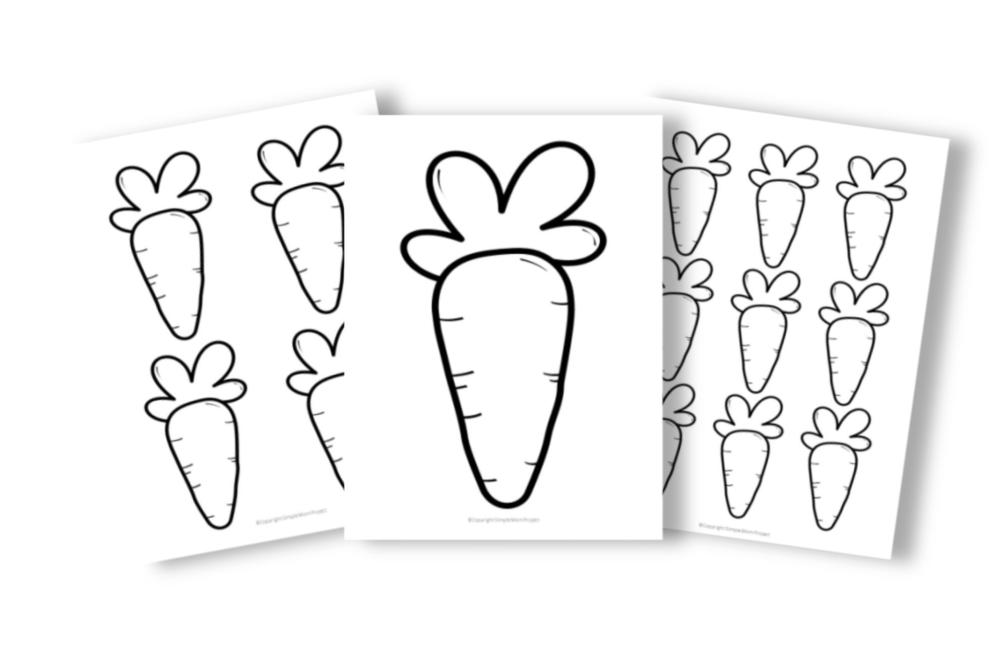 Free Printable Large Medium And Small Carrot Templates Simple Mom Project Free Printable Large Medium And Small Carrot Templates Simple Mom Project
