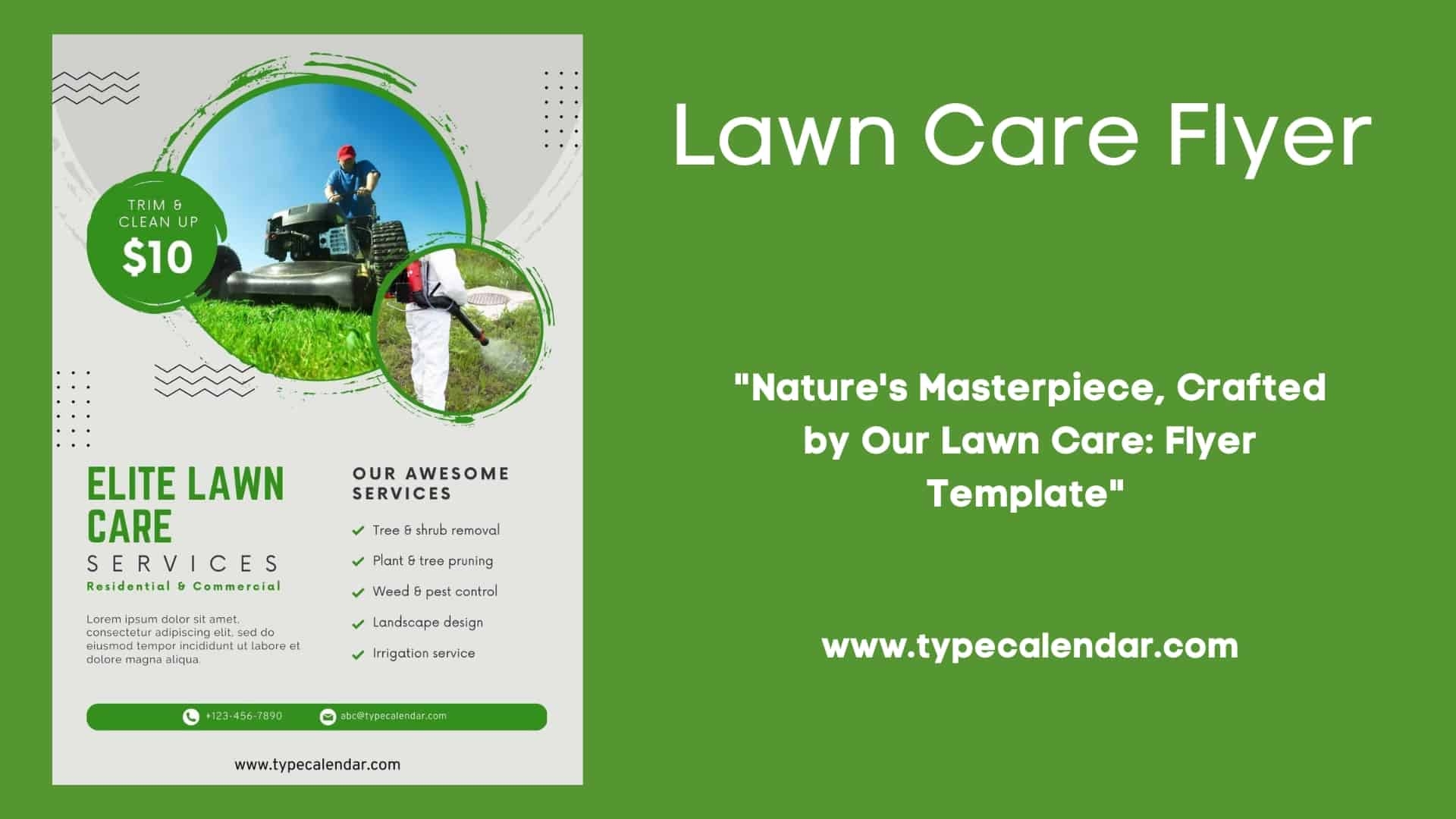 Free Printable Lawn Care Flyer Templates Word Examples