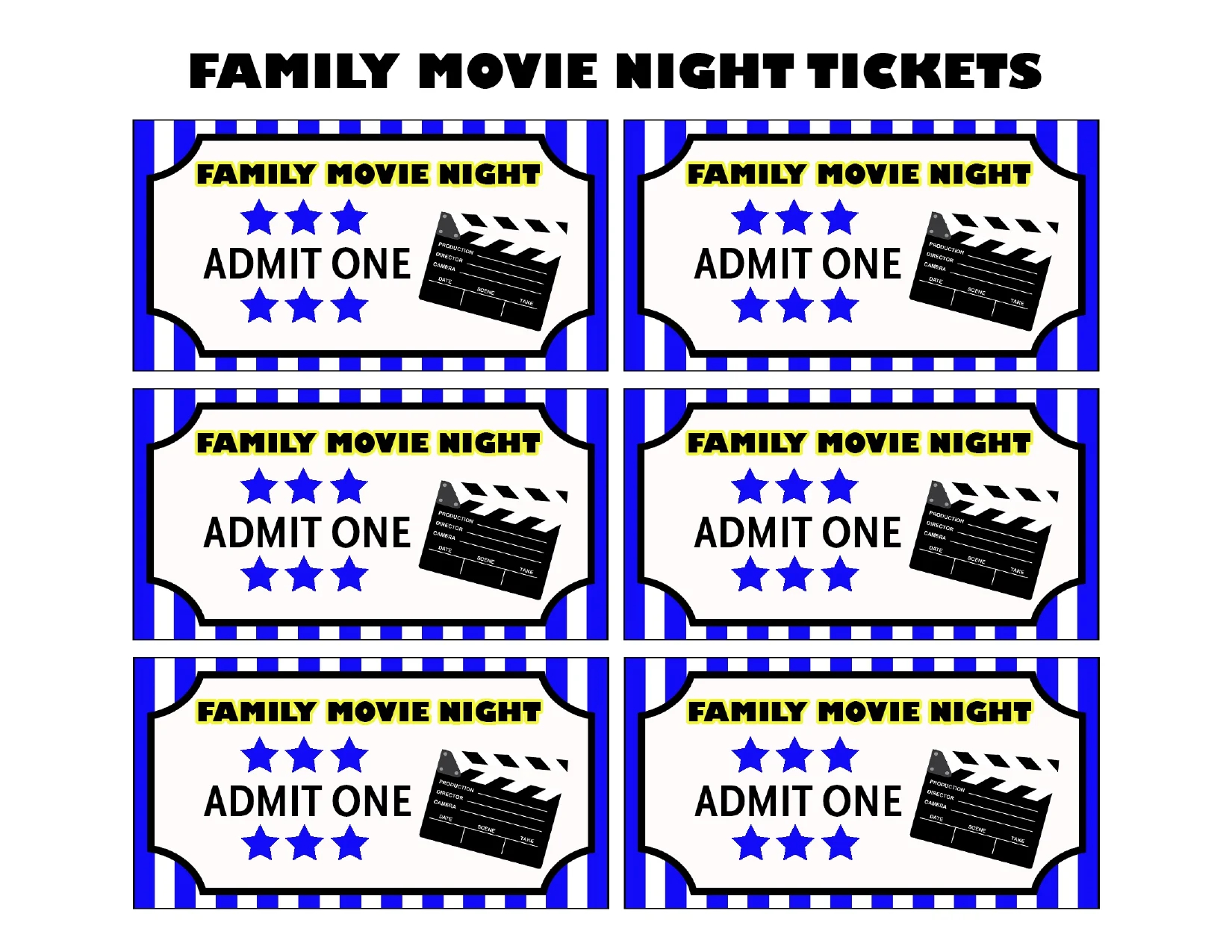 Free Printable Movie Tickets For Family Movie Night Easy Peasy Creative Ideas