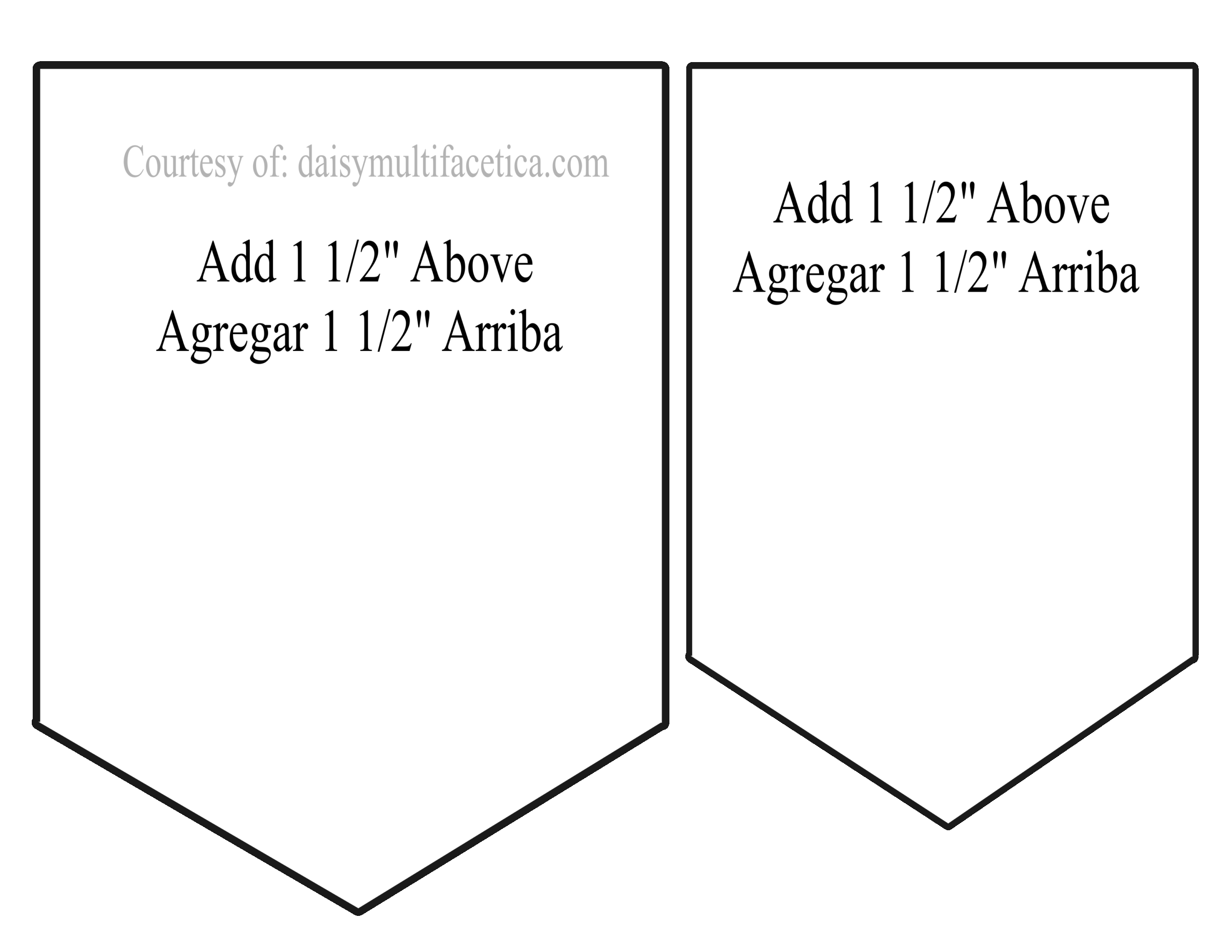 Free Printable Pennant Banner Templates