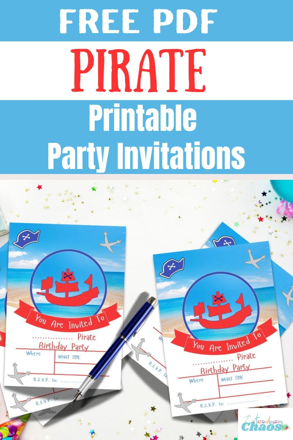 Free Printable Pirate Party Templates
