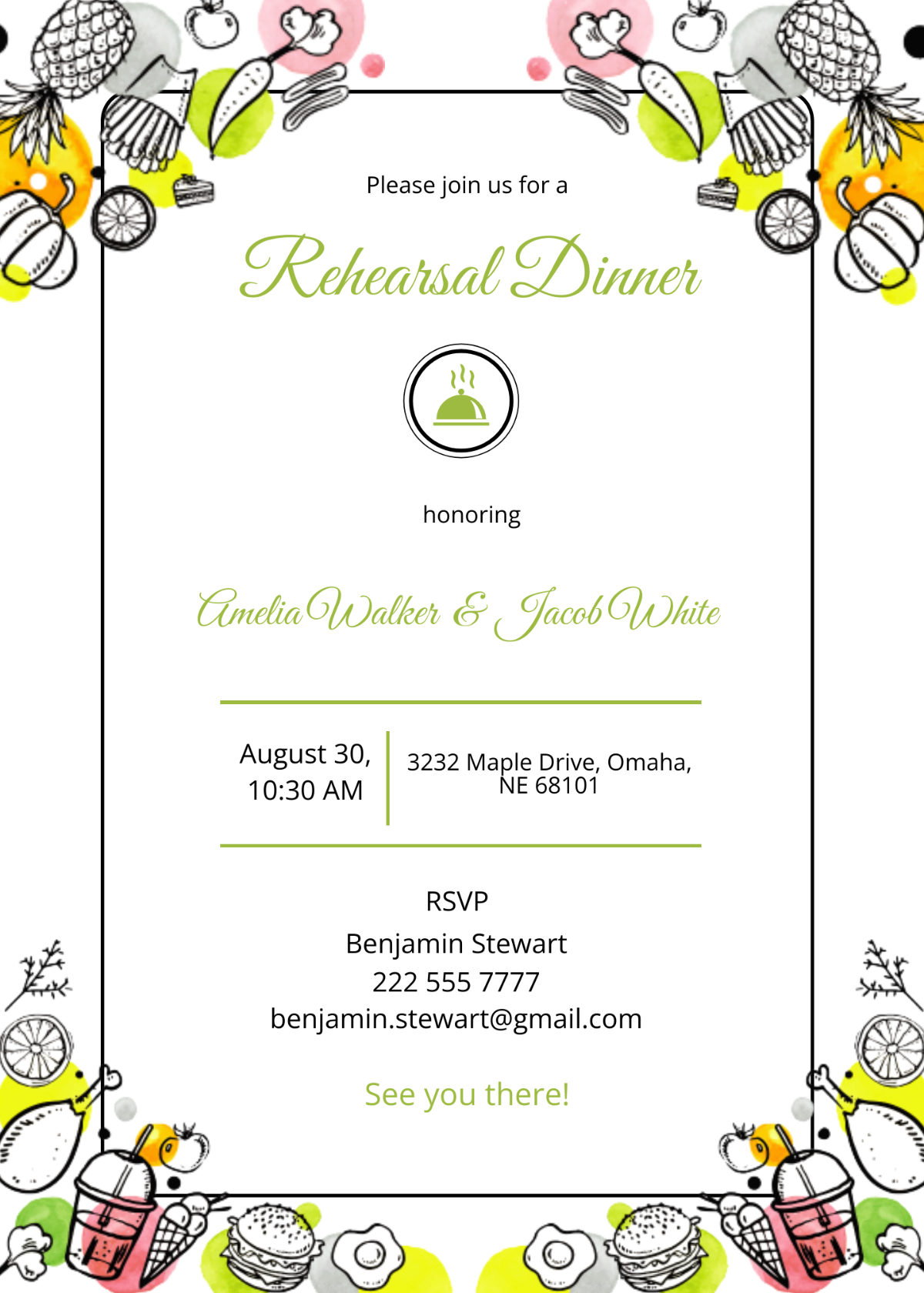 Free Printable Rehearsal Dinner Templates Free Printable Rehearsal Dinner Templates