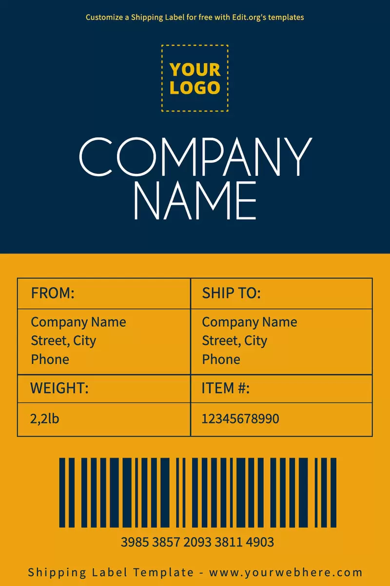Free Printable Shipping Label Templates