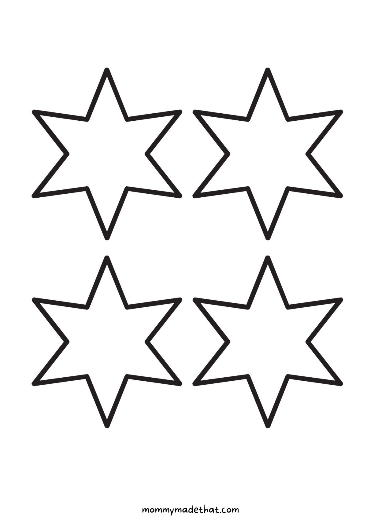 Free Printable Star Templates Giant List Of Shapes And Sizes 