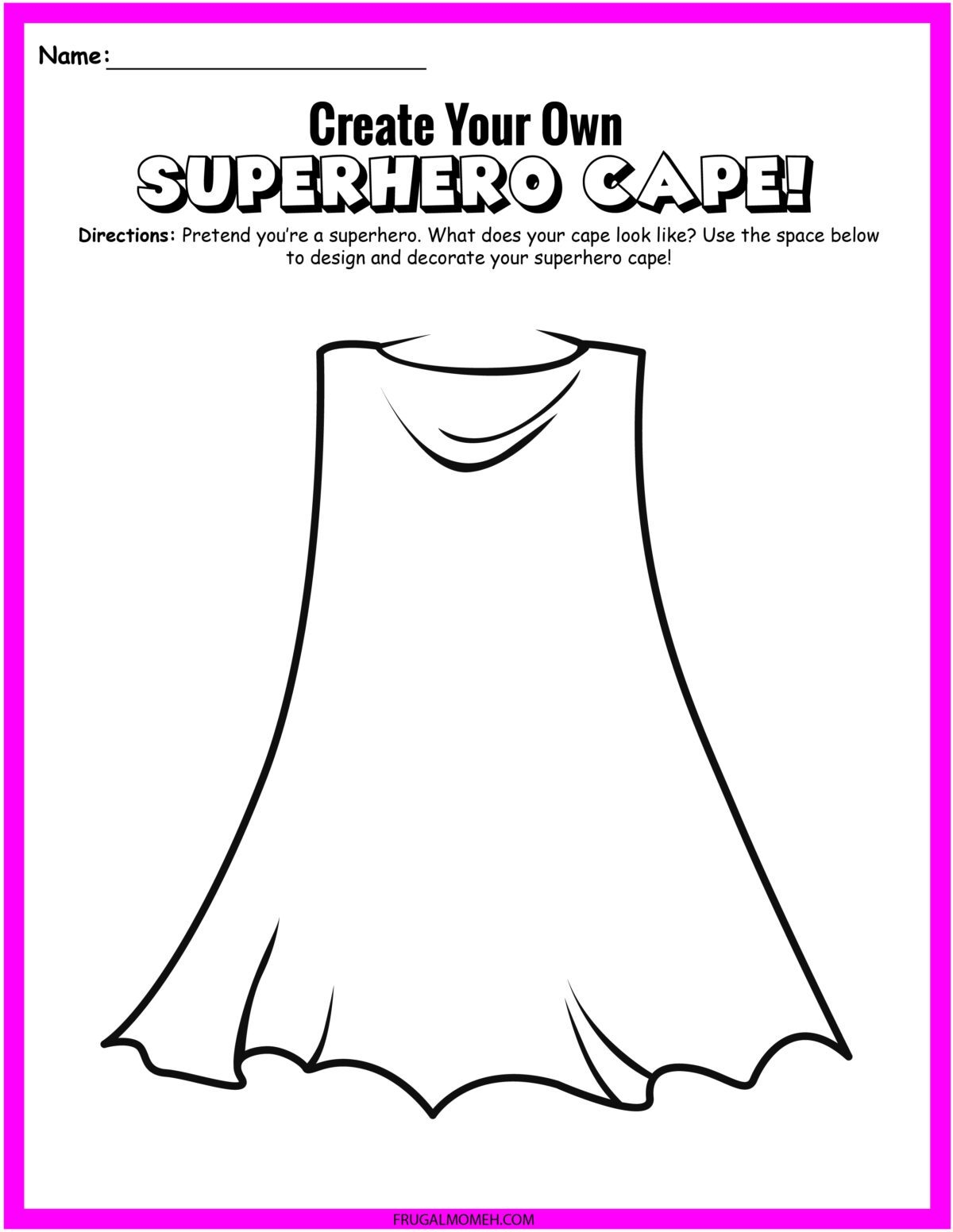 FREE Printable Superhero Worksheets Activity Sheets Frugal Mom Eh FREE Printable Superhero Worksheets Activity Sheets Frugal Mom Eh