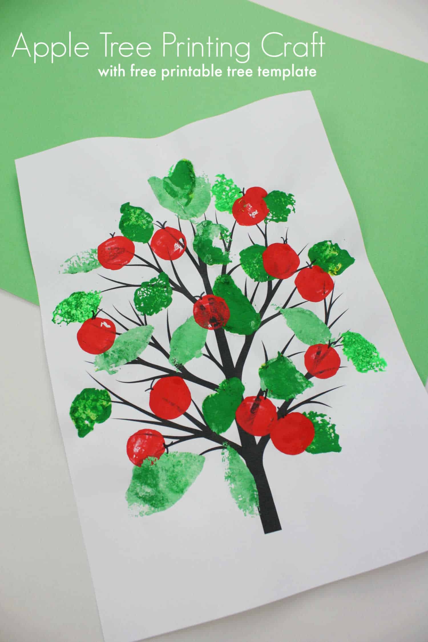 Free Printable Template To Use To Create This Wonderful Apple Tree Emma Owl