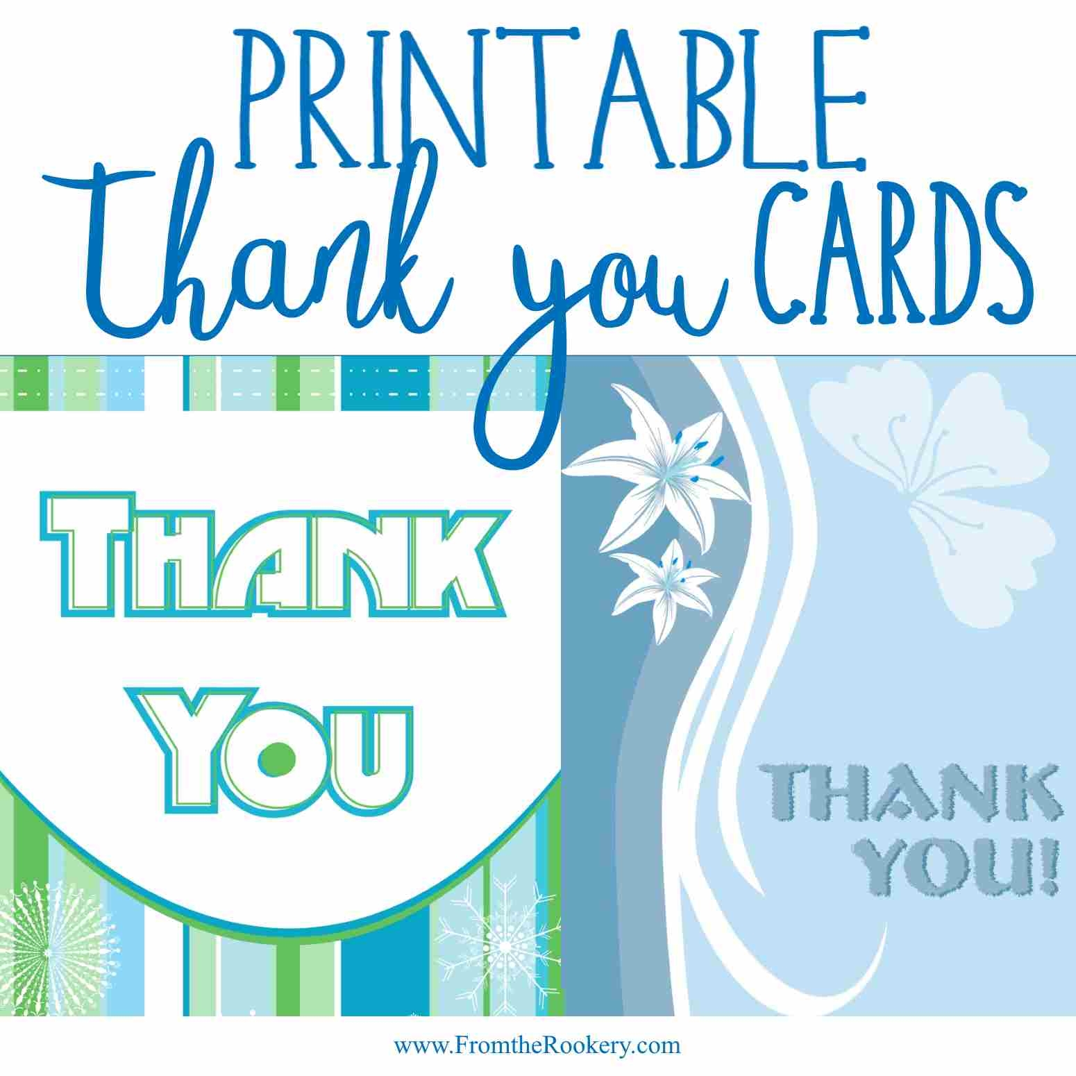 Free Printable Thank You Card Templates