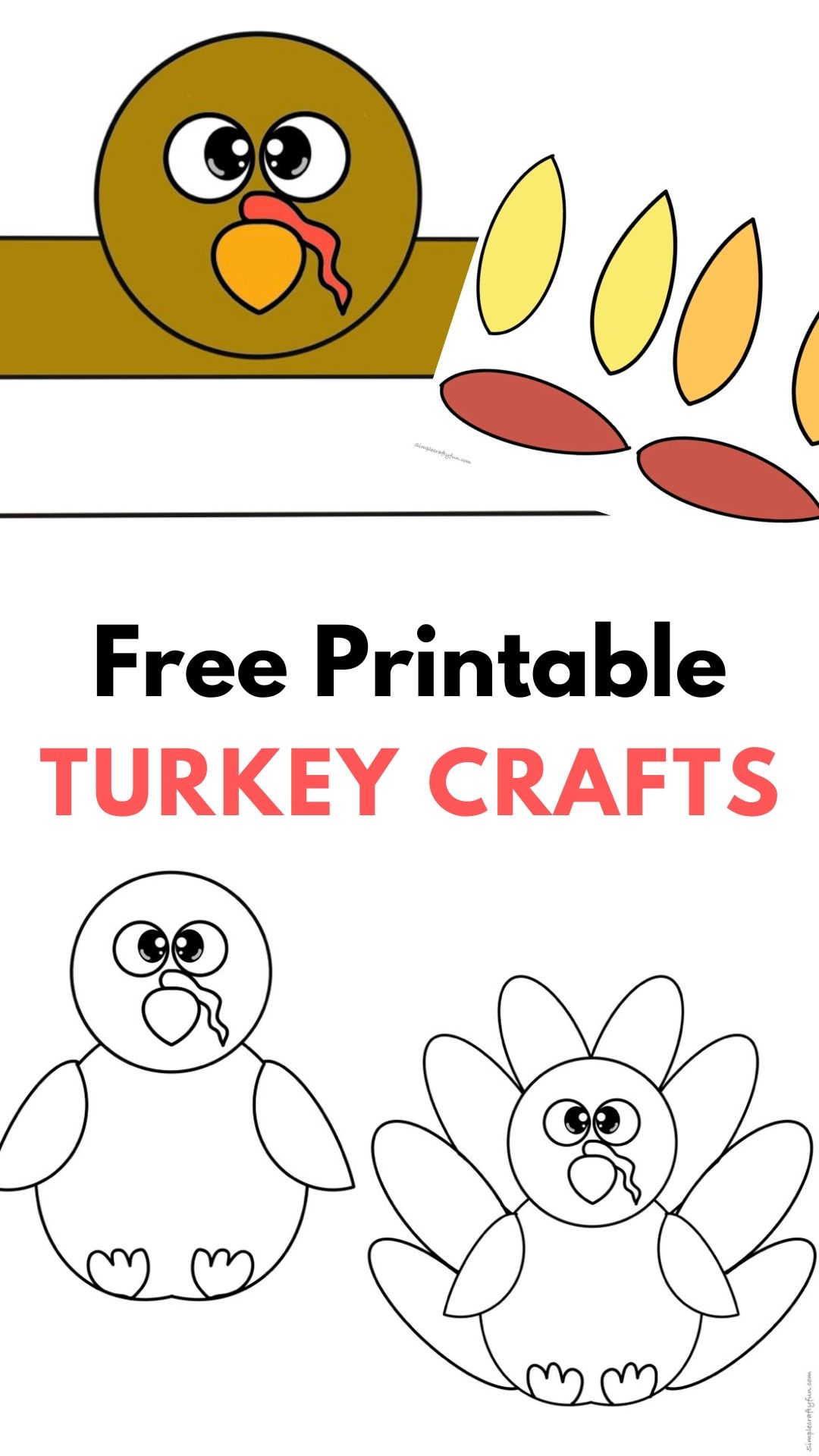 Free Printable Turkey Cutout Templates
