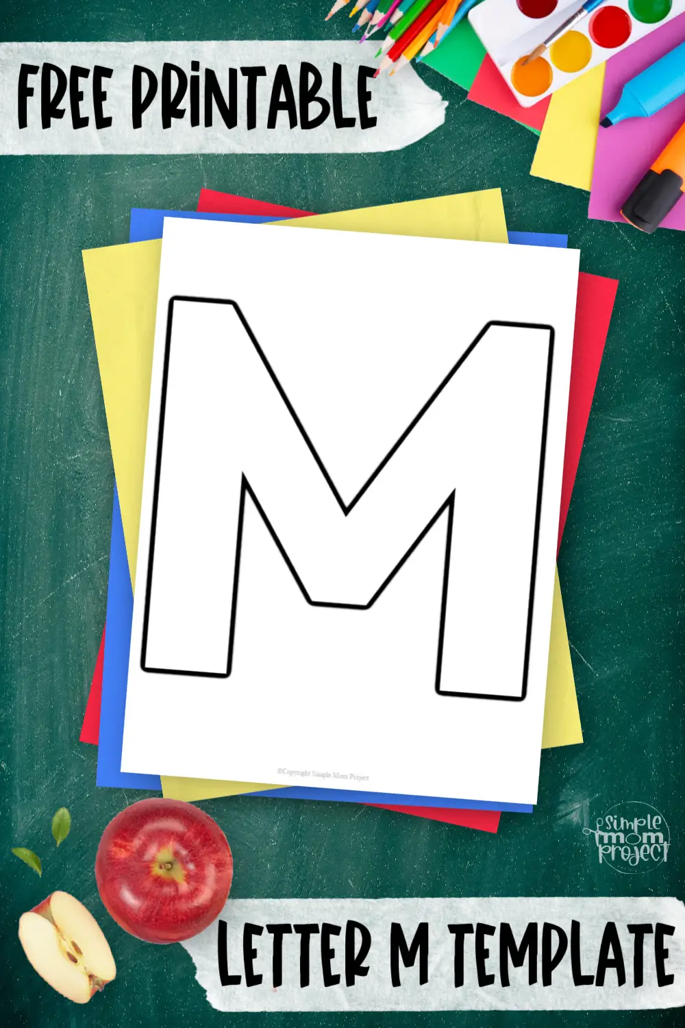 Free Printable Uppercase Letter M Template Simple Mom Project Free Printable Uppercase Letter M Template Simple Mom Project