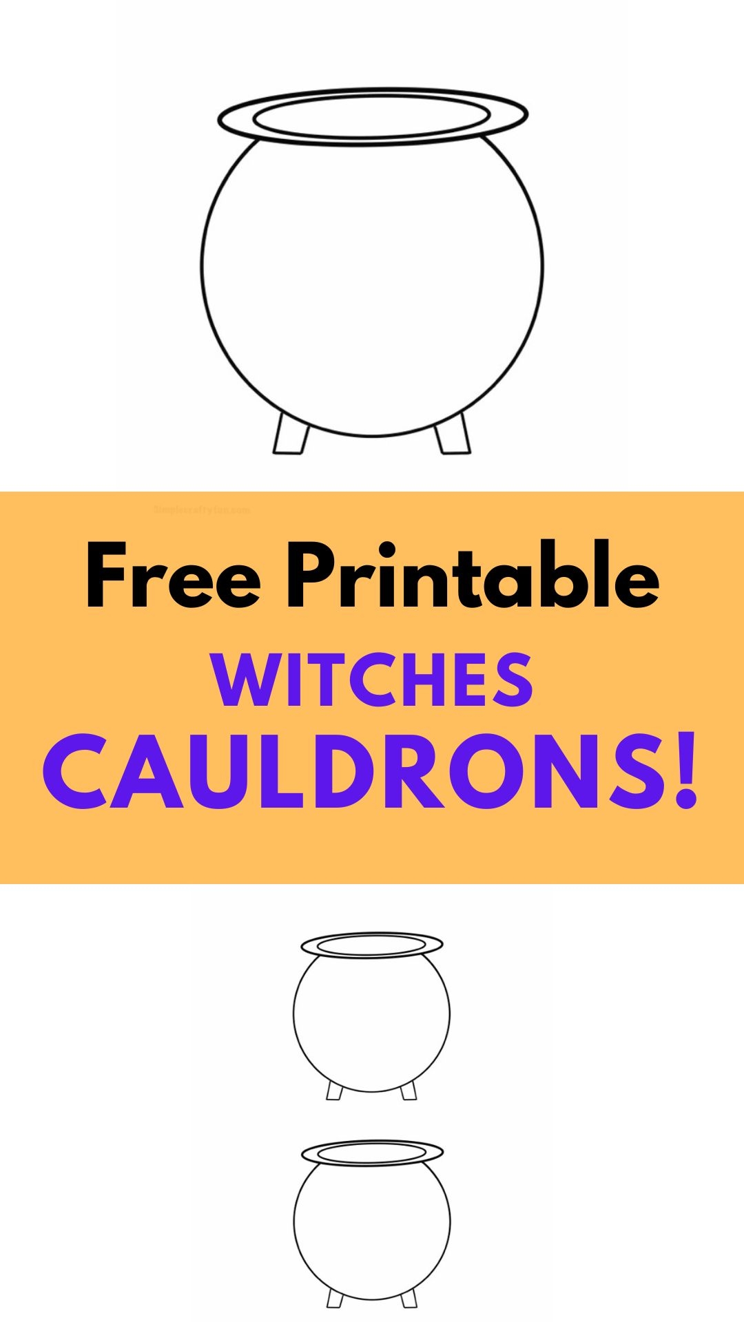 Free Printable Witches Cauldron Free Printable Witches Cauldron