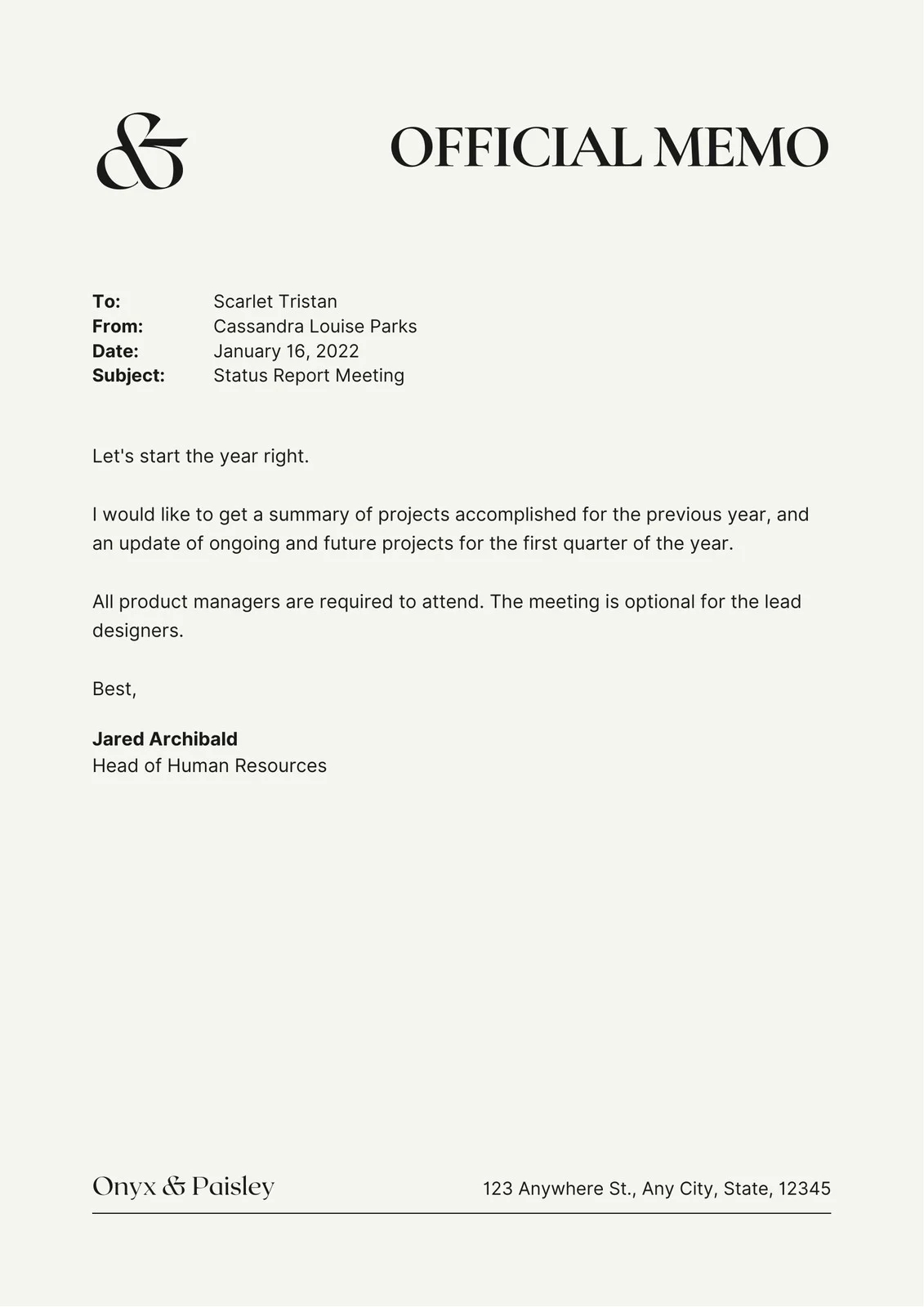Free Professional And Customizable Memo Templates Canva
