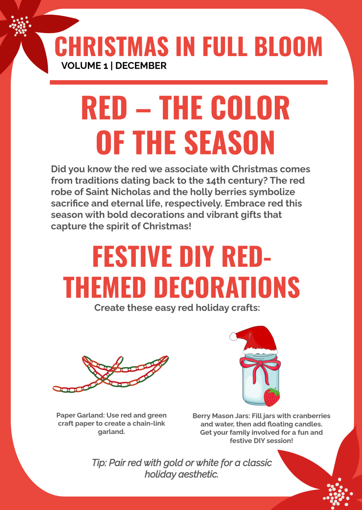 Free Red Christmas Newsletter Template To Edit Online Free Red Christmas Newsletter Template To Edit Online