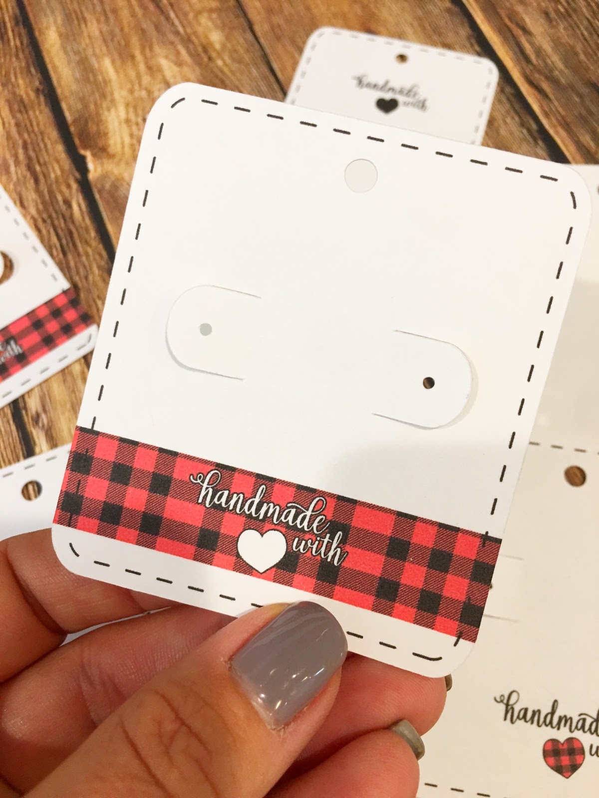Free Printable Earring Card Templates