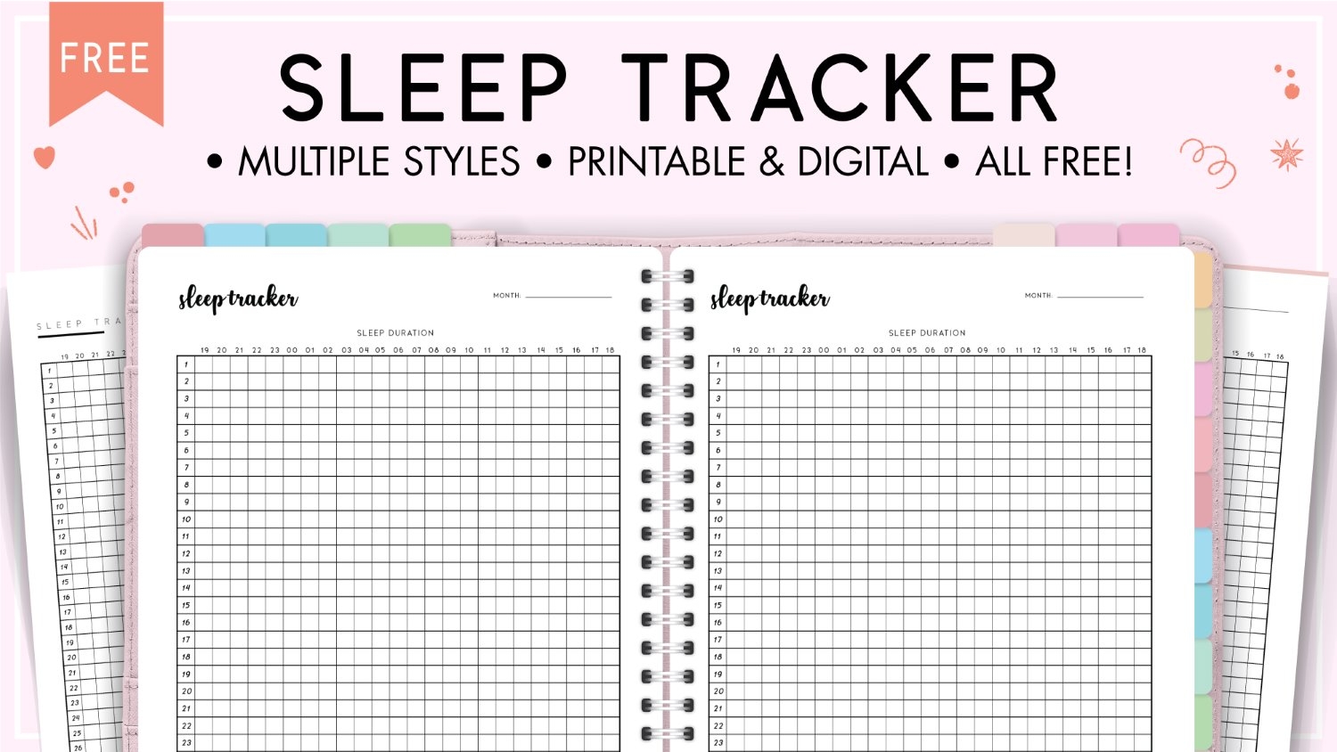 Free Printable Sleep Diary Templates