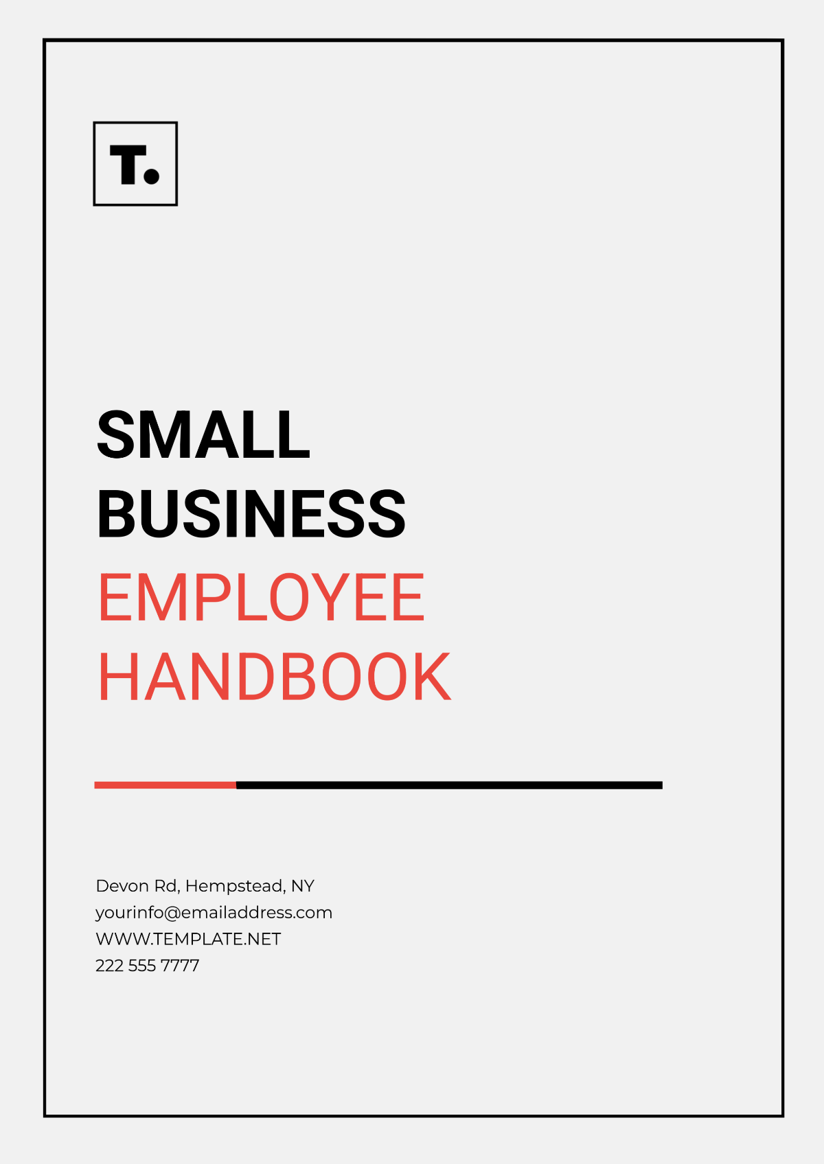 Free Printable Employee Handbook Templates