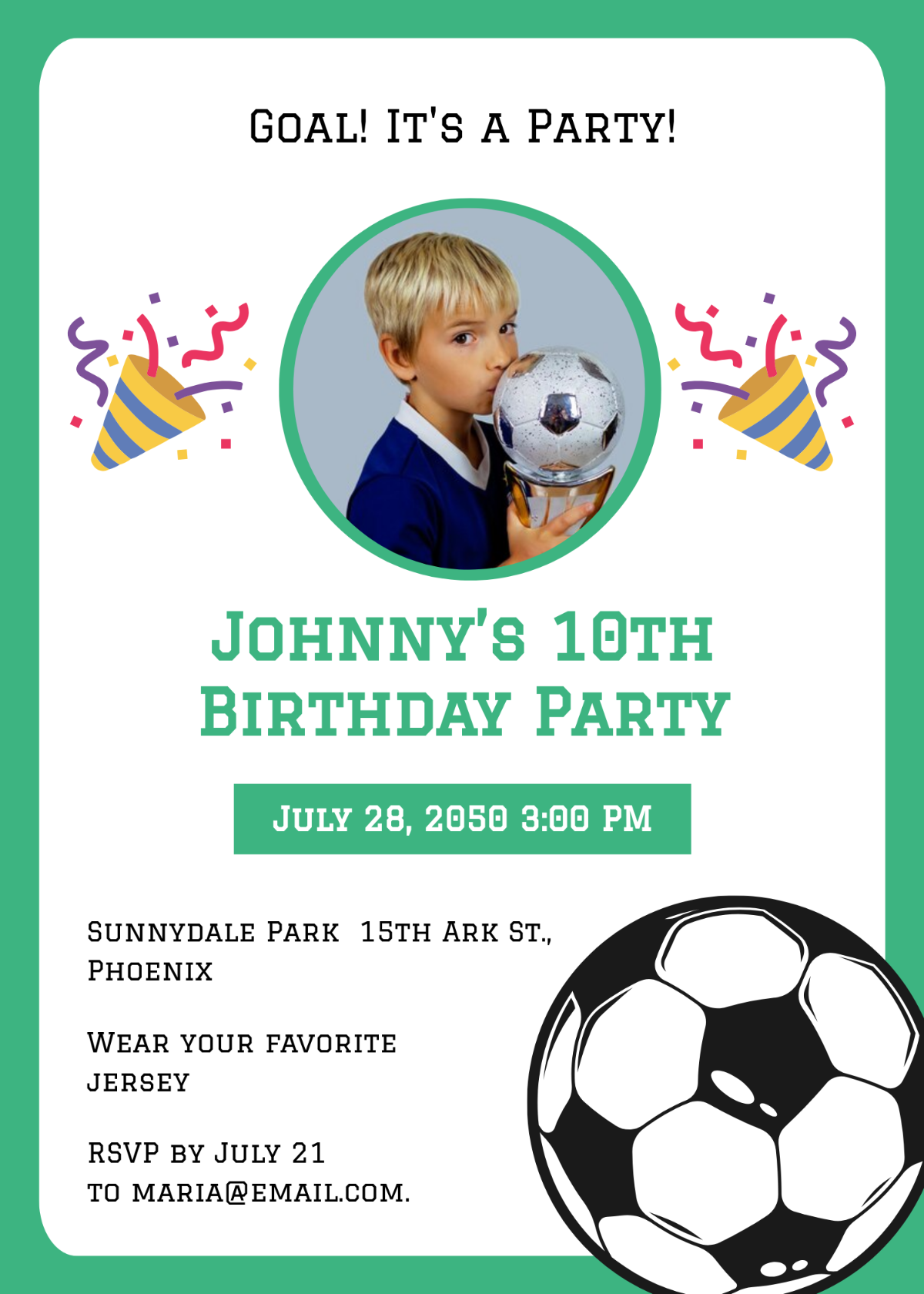 Free Printable Soccer Invitation Templates Free Printable Soccer Invitation Templates
