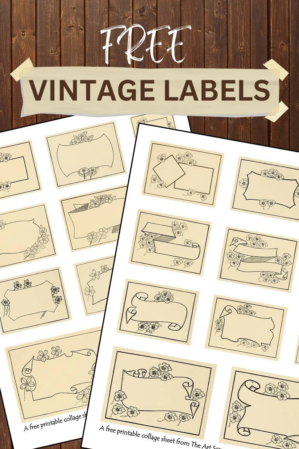 Free Vintage Labels Printables The Art Scavenger