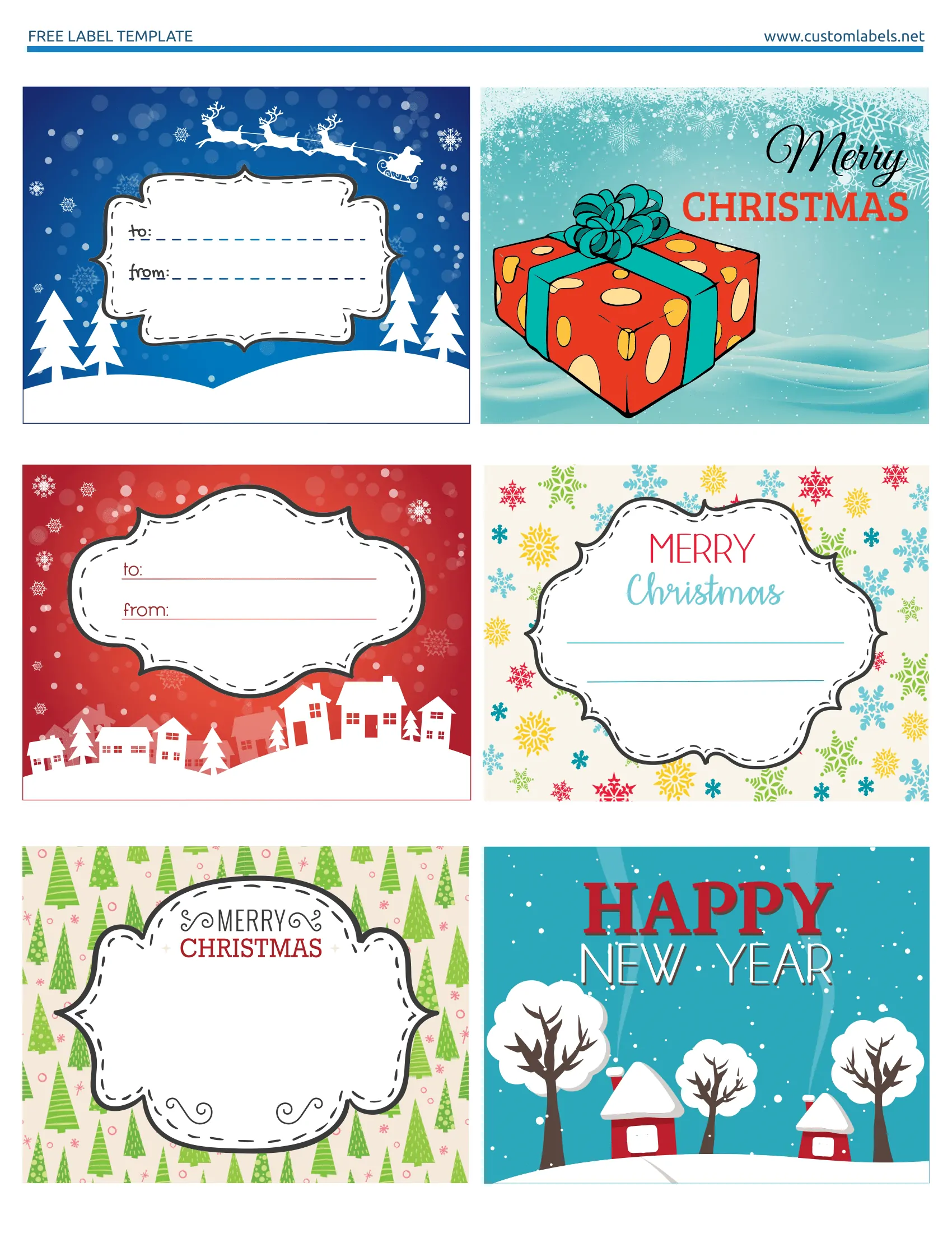 Fun And Colorful Christmas Labels Free Printables Fun And Colorful Christmas Labels Free Printables