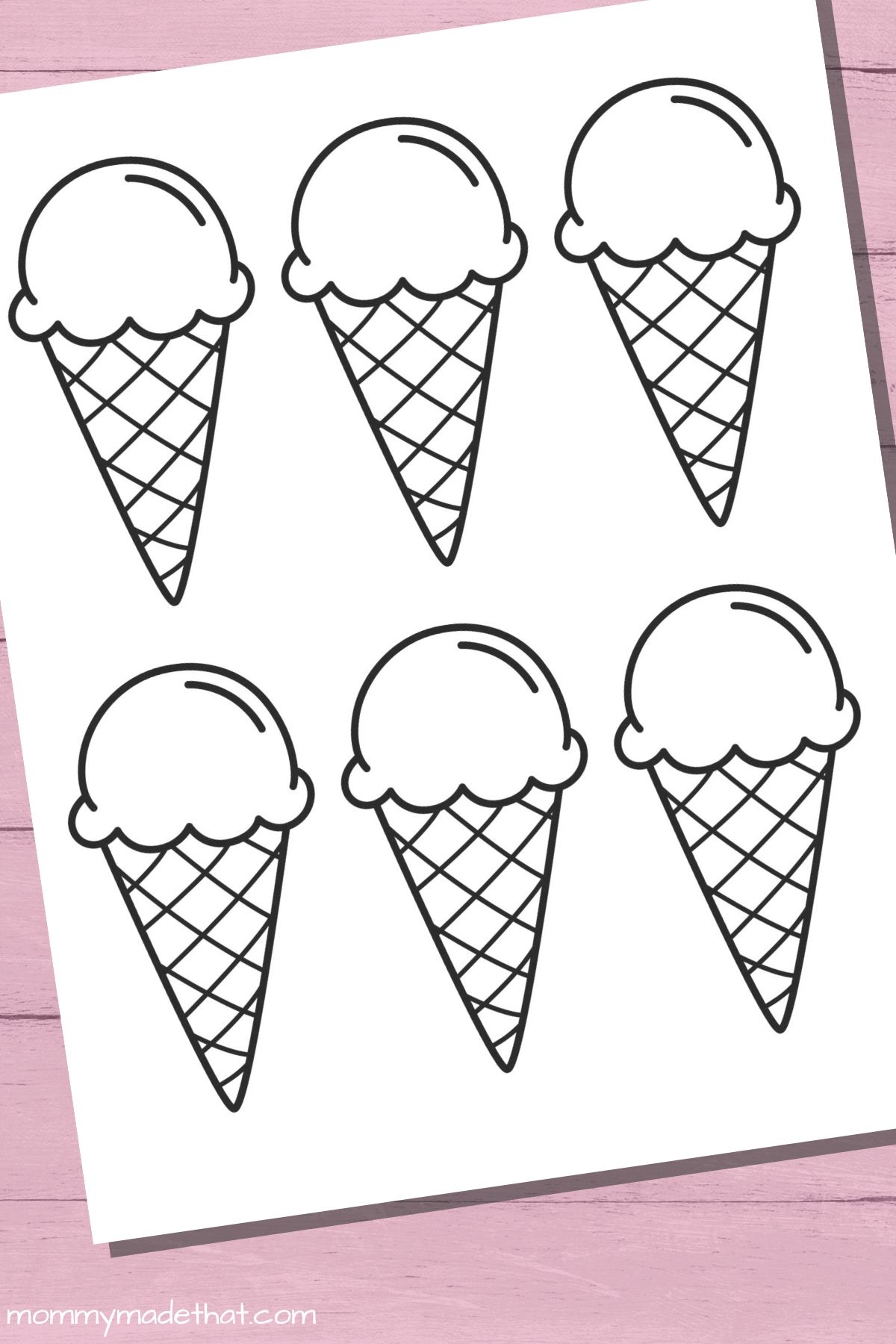 Fun Ice Cream Cone Templates For Crafts Coloring