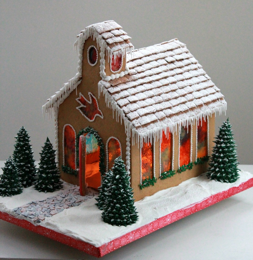 Free Printable Gingerbread Church Templates