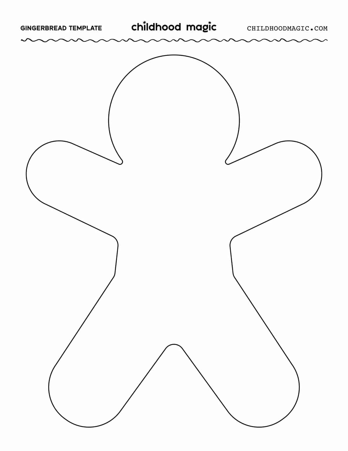 Free Printable Gingerbread Man Templates Free Printable Gingerbread Man Templates