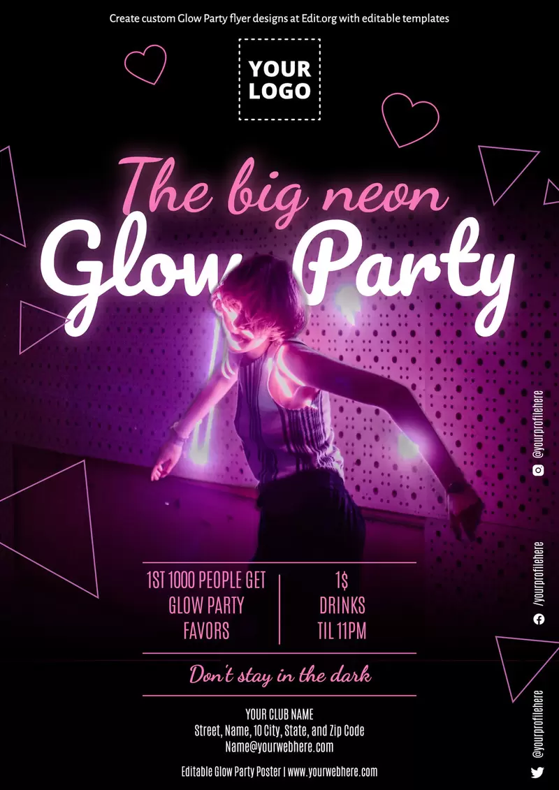 Free Printable Party Flyer Templates