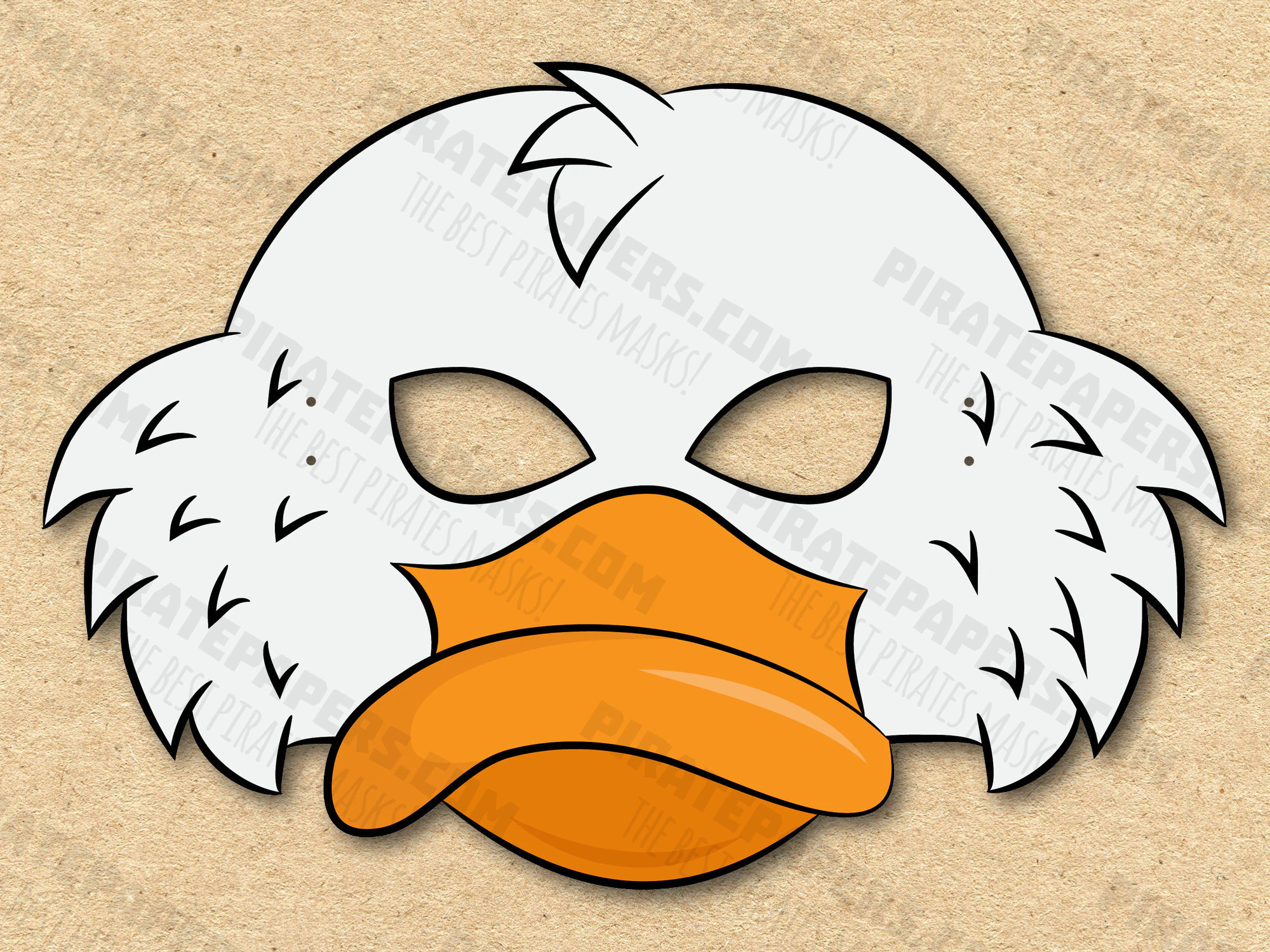 Goose Mask Printable Paper DIY For Kids And Adults PDF Template Instant Download For Birthdays Halloween Party Costumes Etsy