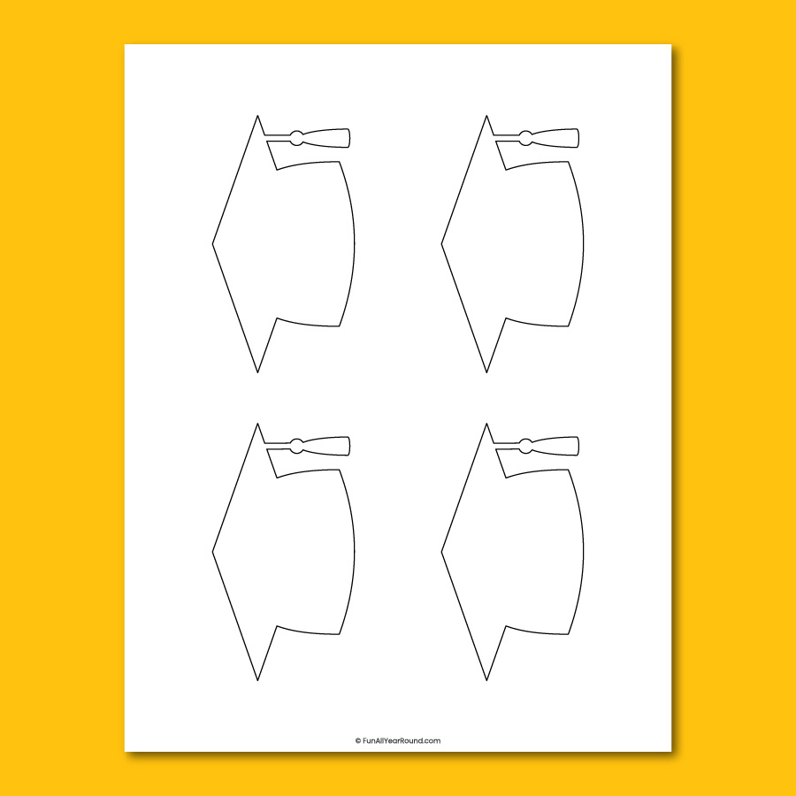 Graduation Cap Template Fun All Year Round