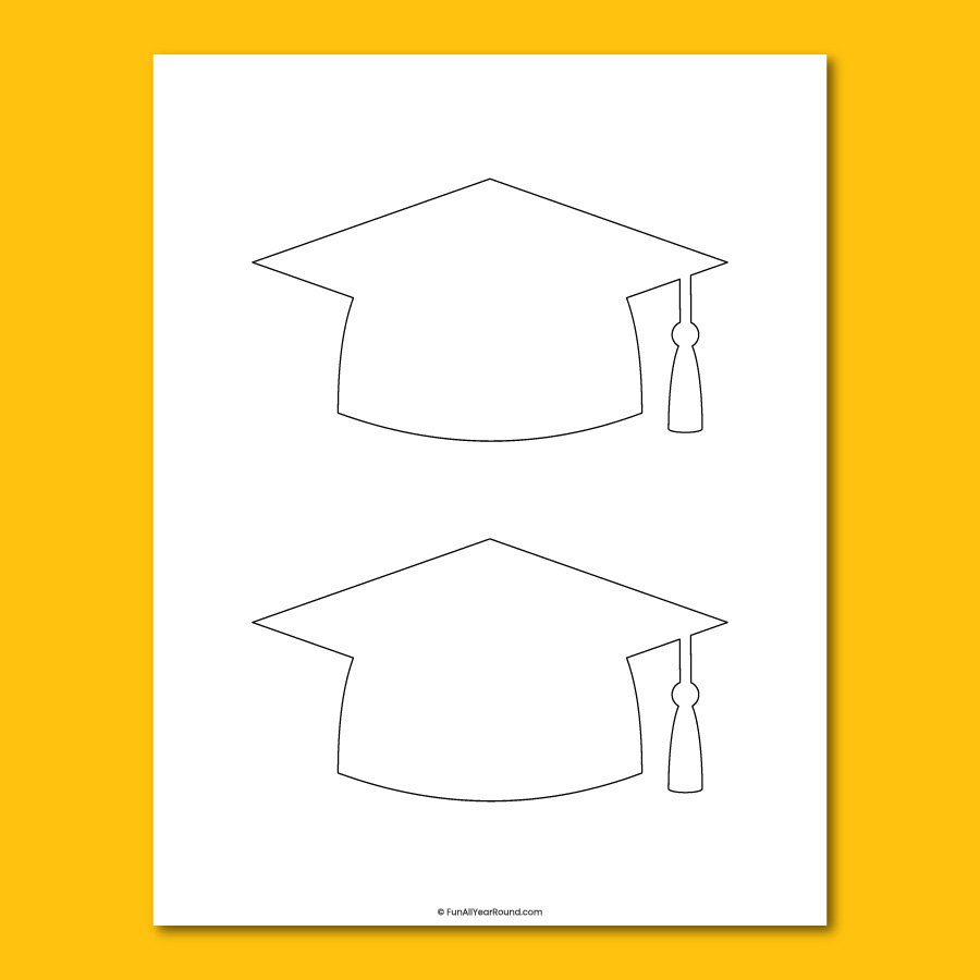 Graduation Cap Template Fun All Year Round