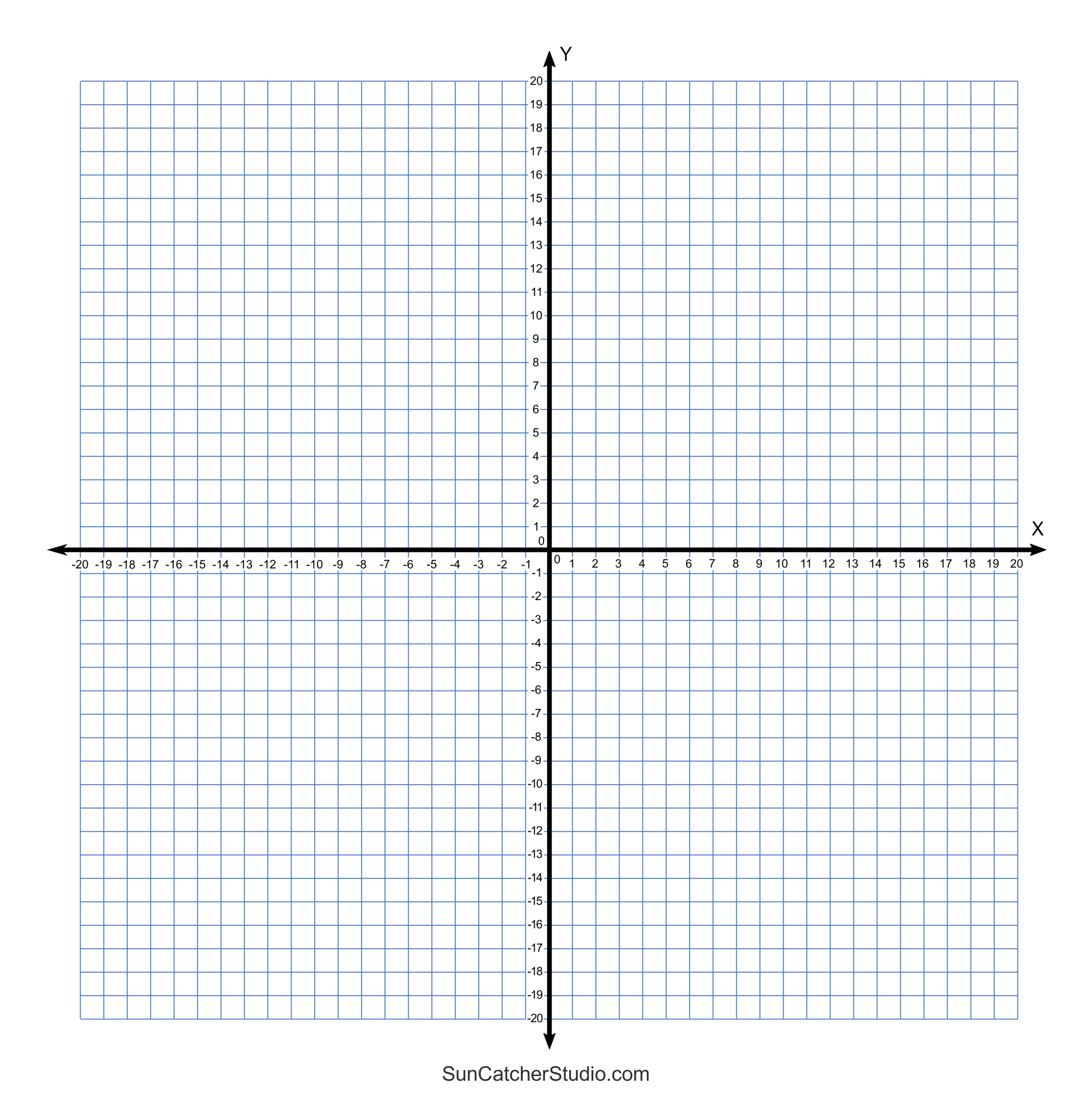 Free Printable Coordinate Plane Templates Free Printable Coordinate Plane Templates