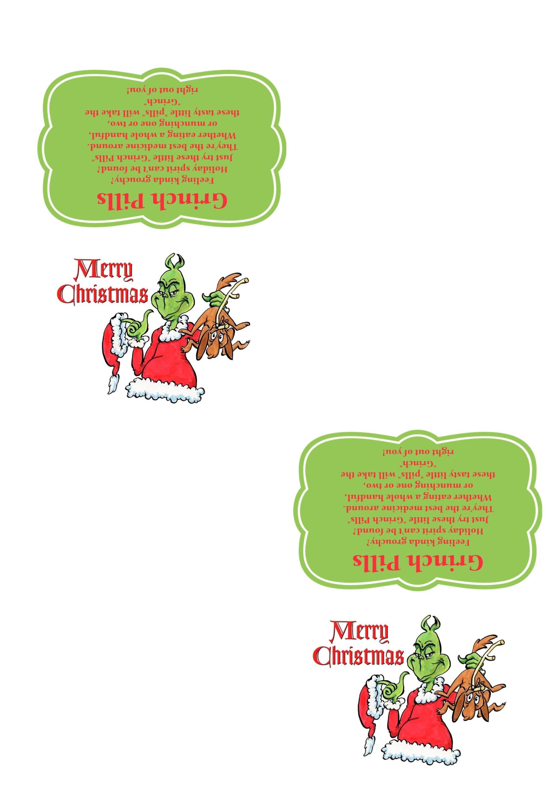 Grinch Pills Template 300 Dpi Ready To Print 