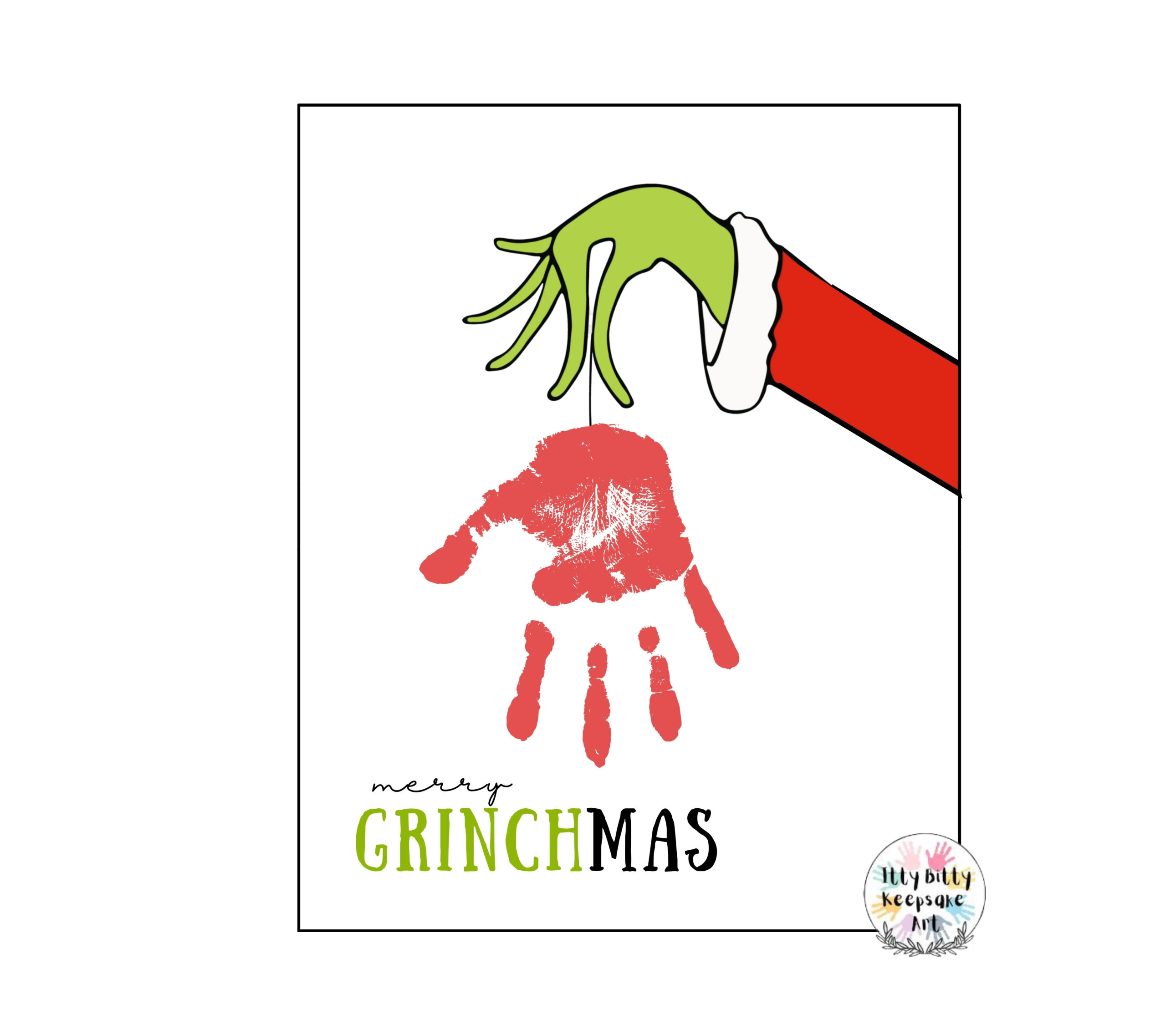 Grinchmas Handprint Craft Art Printable Template Merry Christmas Winter Crafts The Grinch Kids Activities Classful