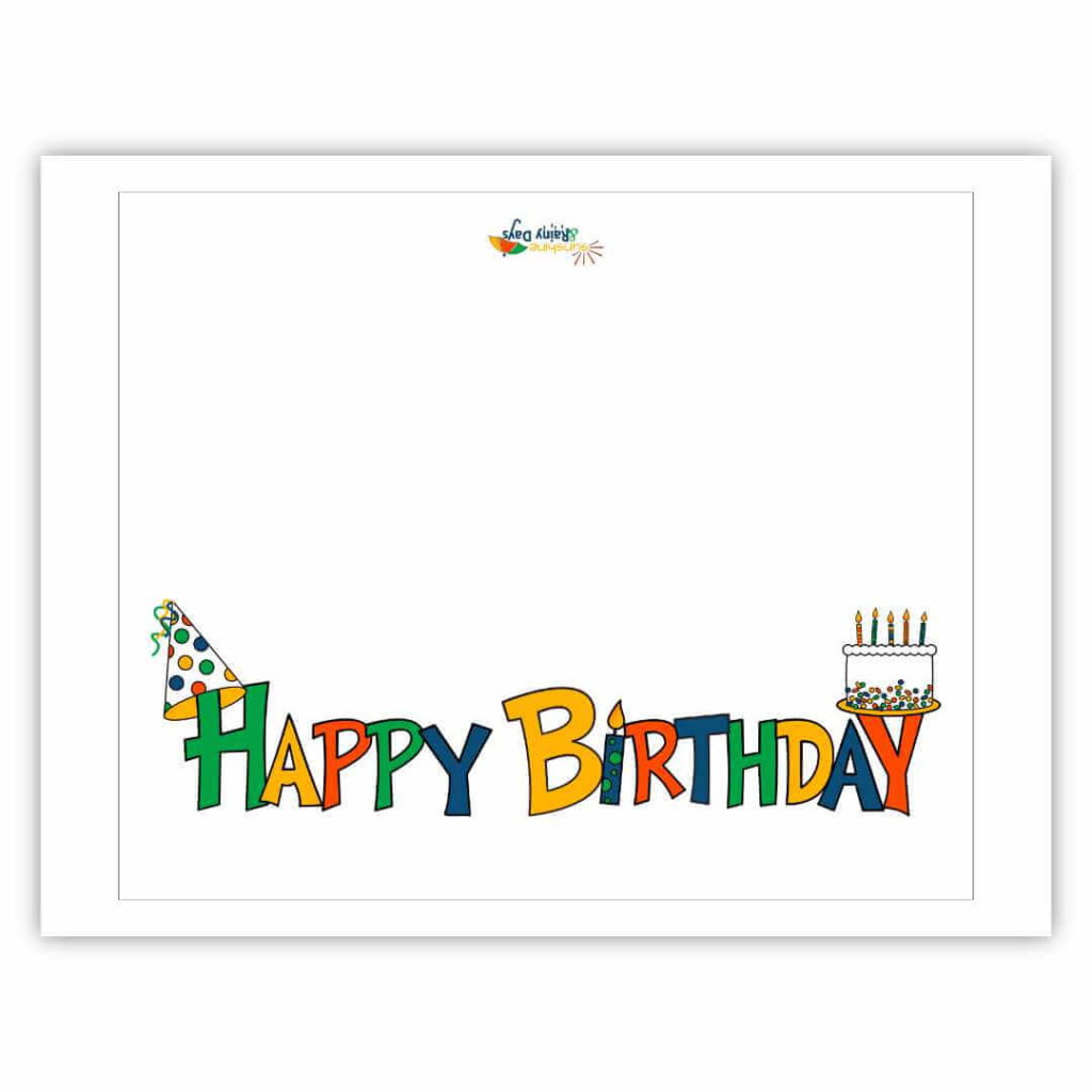 Free Printable Birthday Photo Templates