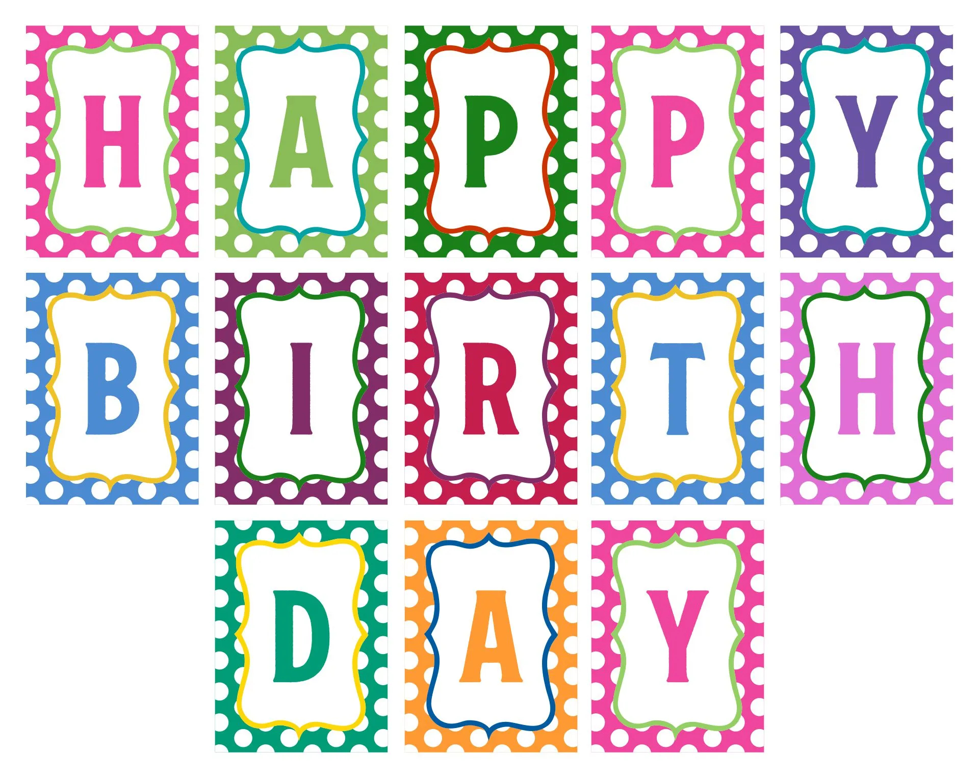 Free Printable Birthday Banner Templates