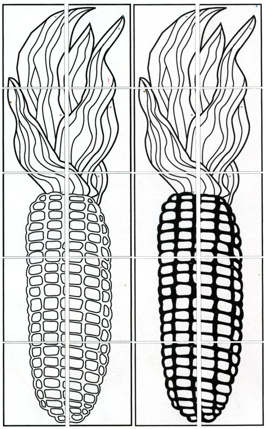 Harvest Banner Mural Template Art Projects For Kids