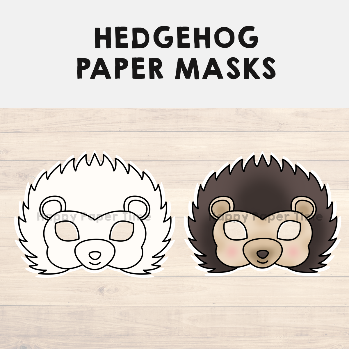 Hedgehog Paper Mask Printable Woodland Forest Animal Coloring Craft Activity Made By Teachers Hedgehog Paper Mask Printable Woodland Forest Animal Coloring Craft Activity Made By Teachers