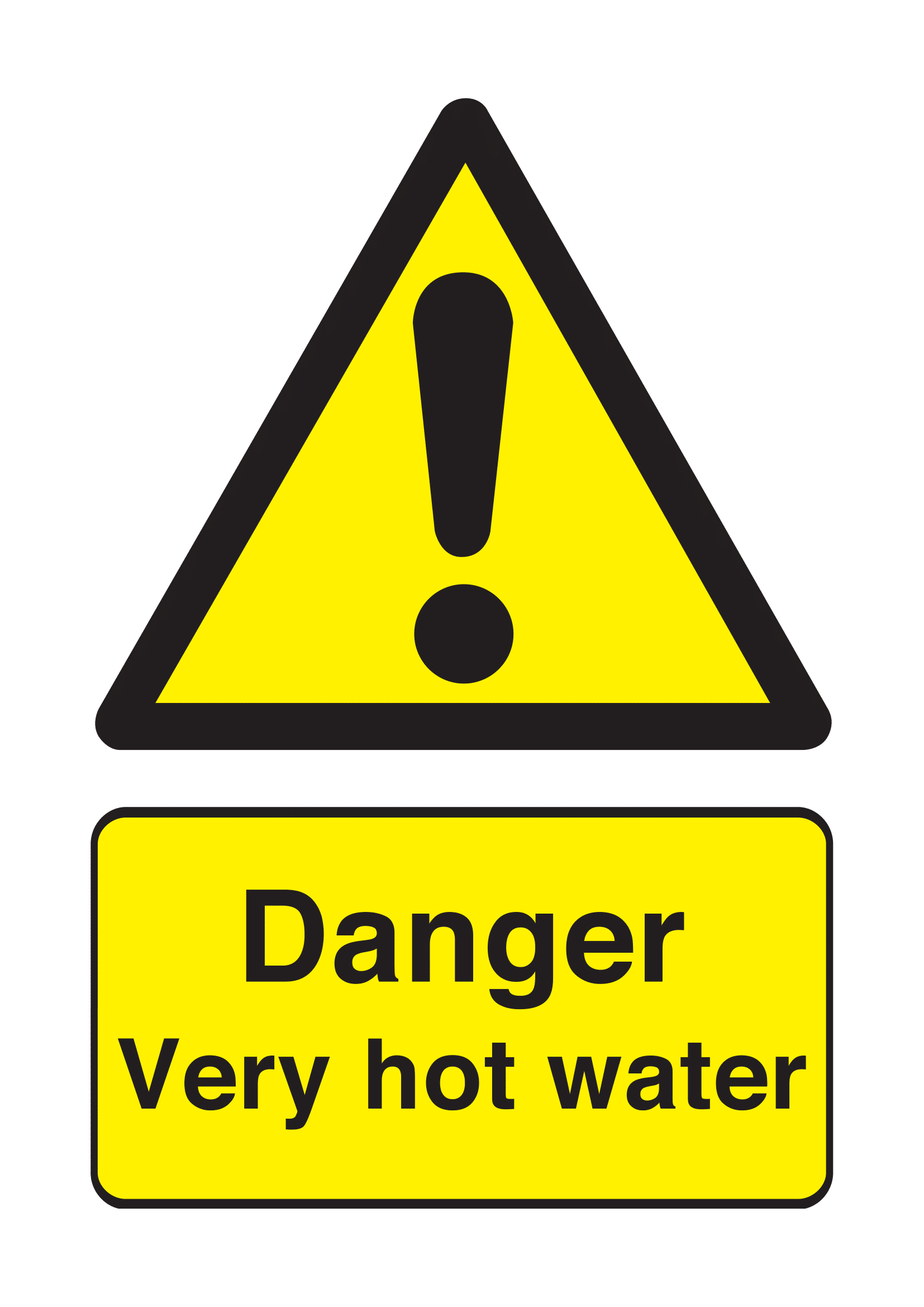 Hot Water Signs Poster Template Hot Water Signs Poster Template