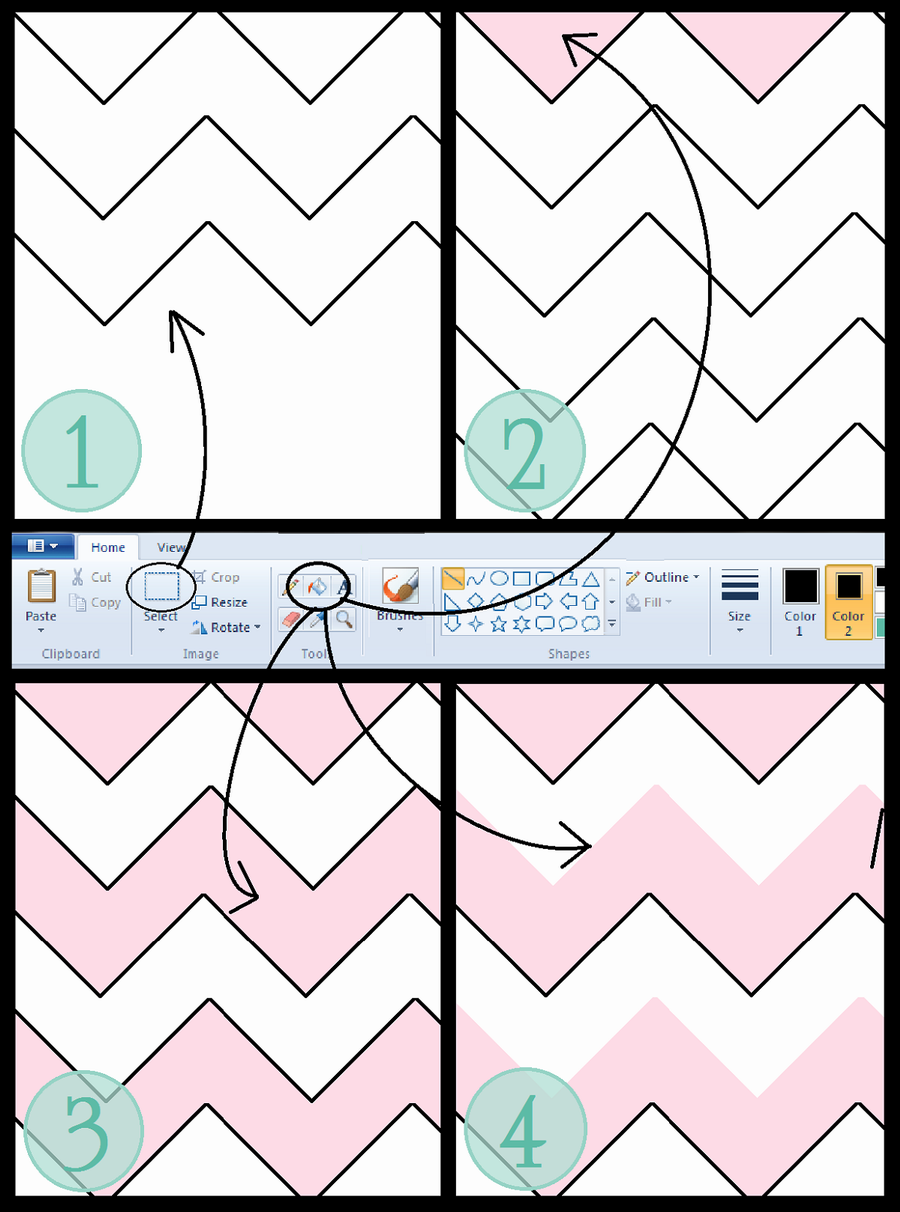 Free Printable Chevron Invitation Templates