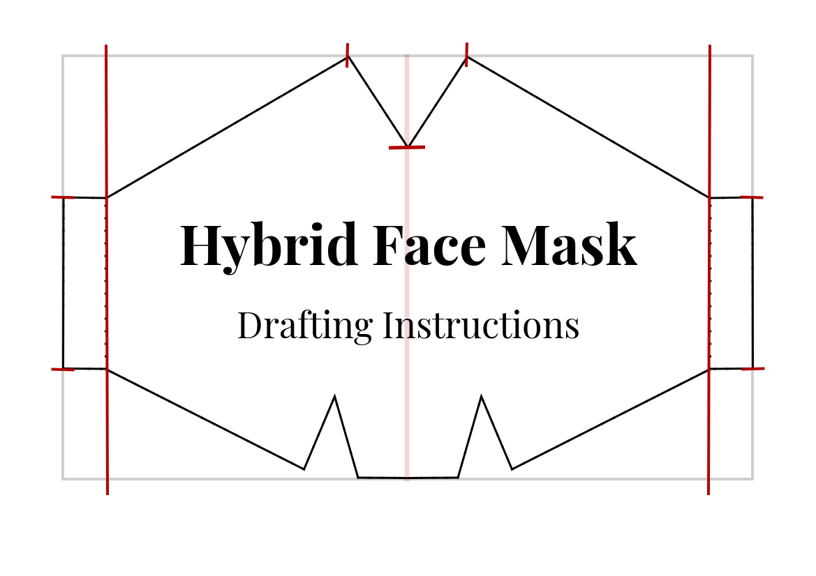 How To Draft The Hybrid Face Mask Pattern Gwenstella Made