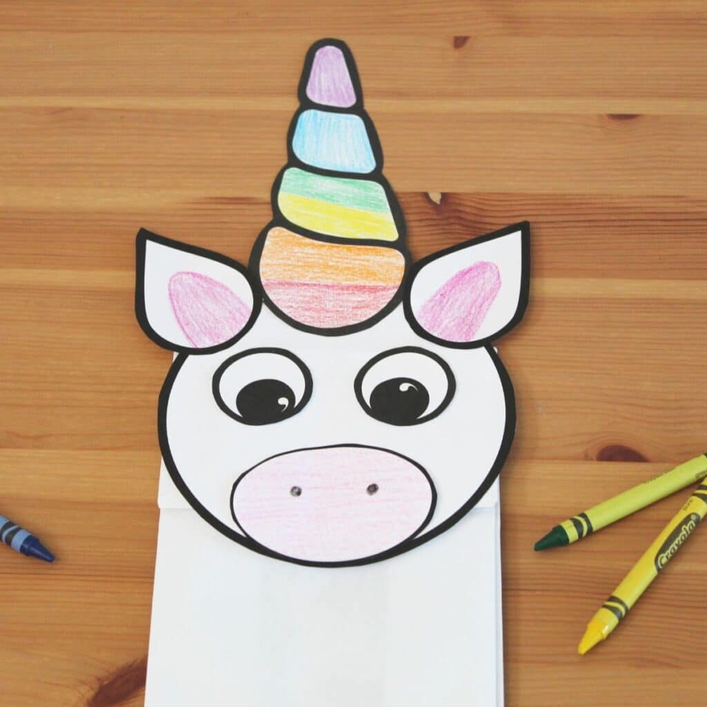 Free Printable Unicorn Puppet Templates