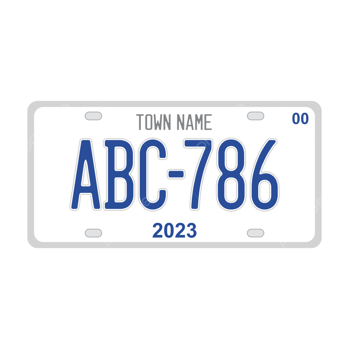 Free Printable License Plate Templates